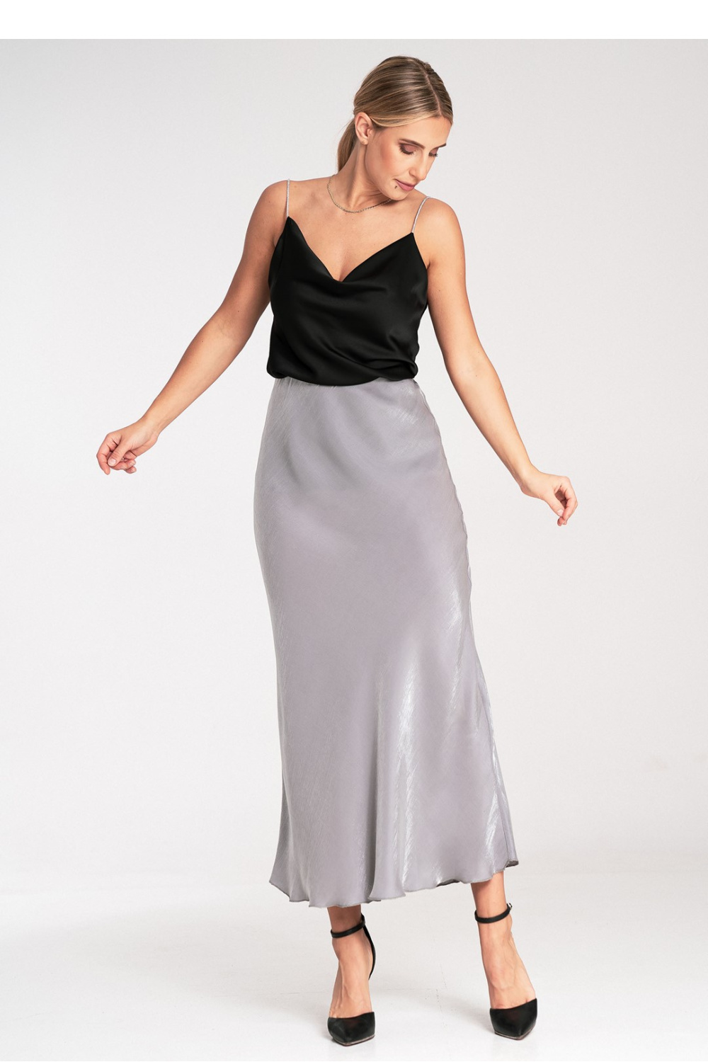 Spódnica Model M1084 Grey - Figl214939 - Szary