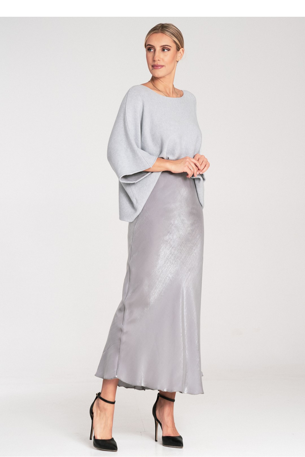 Spódnica Model M1084 Grey - Figl214939 - Szary - obrazek 2