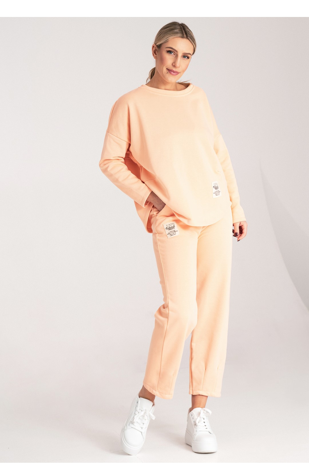 Spodnie Dres Model M1125 Orange - Figl214978 - Pomarańczowy