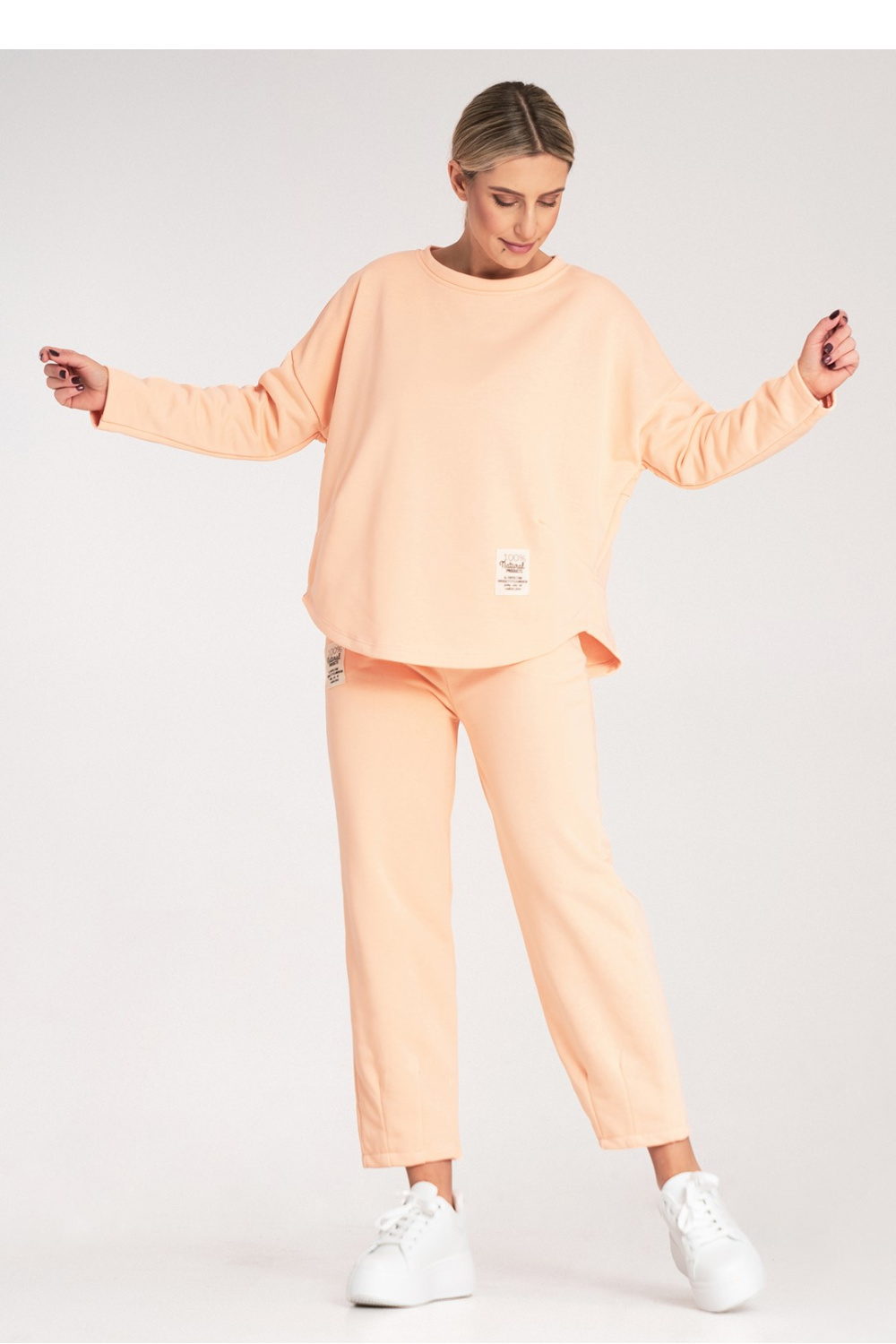 Spodnie Dres Model M1125 Orange - Figl214978 - Pomarańczowy - obrazek 2