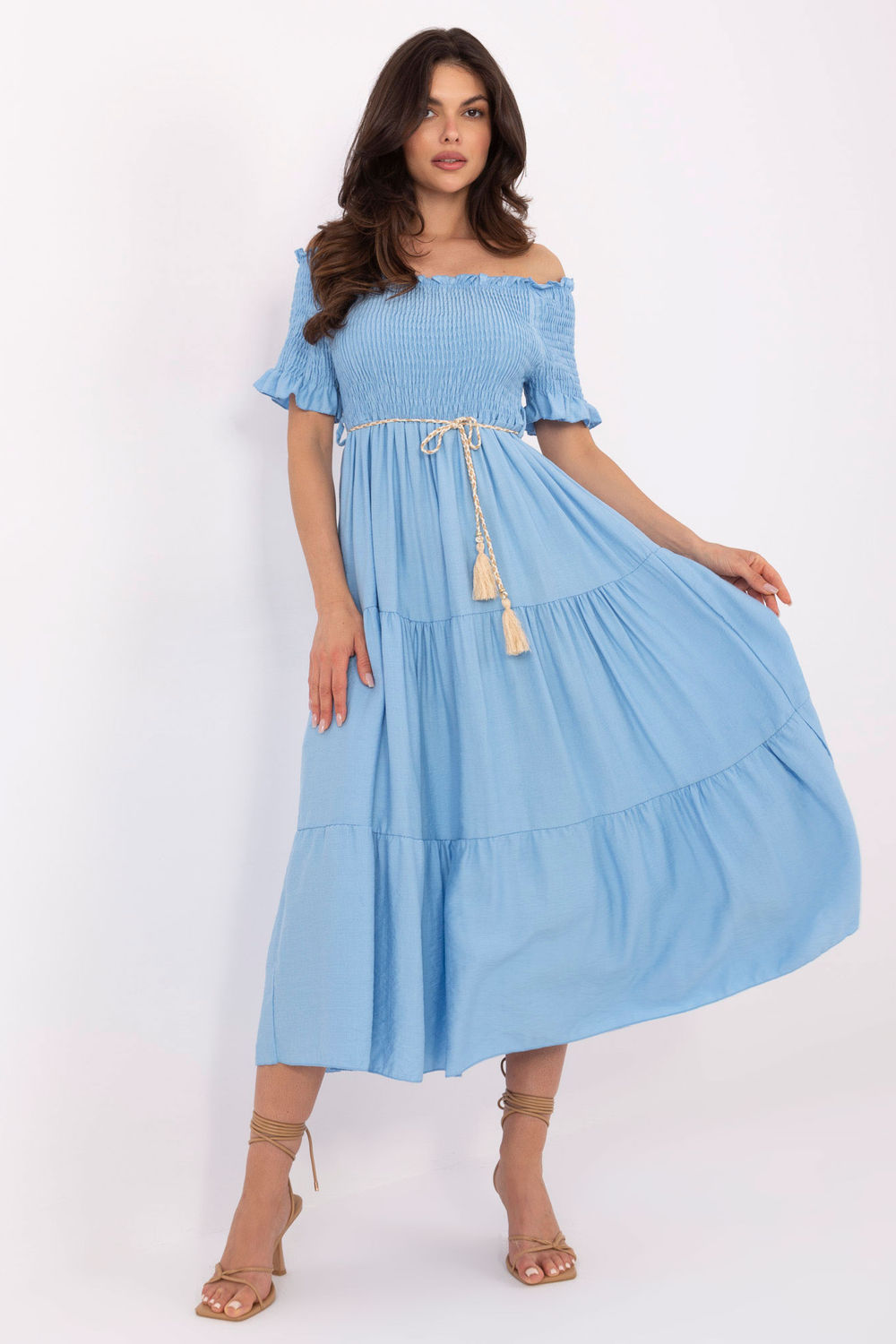 Sukienka Model MI-SK-A2609.96 Blue - Italy Moda215188 - Niebieski