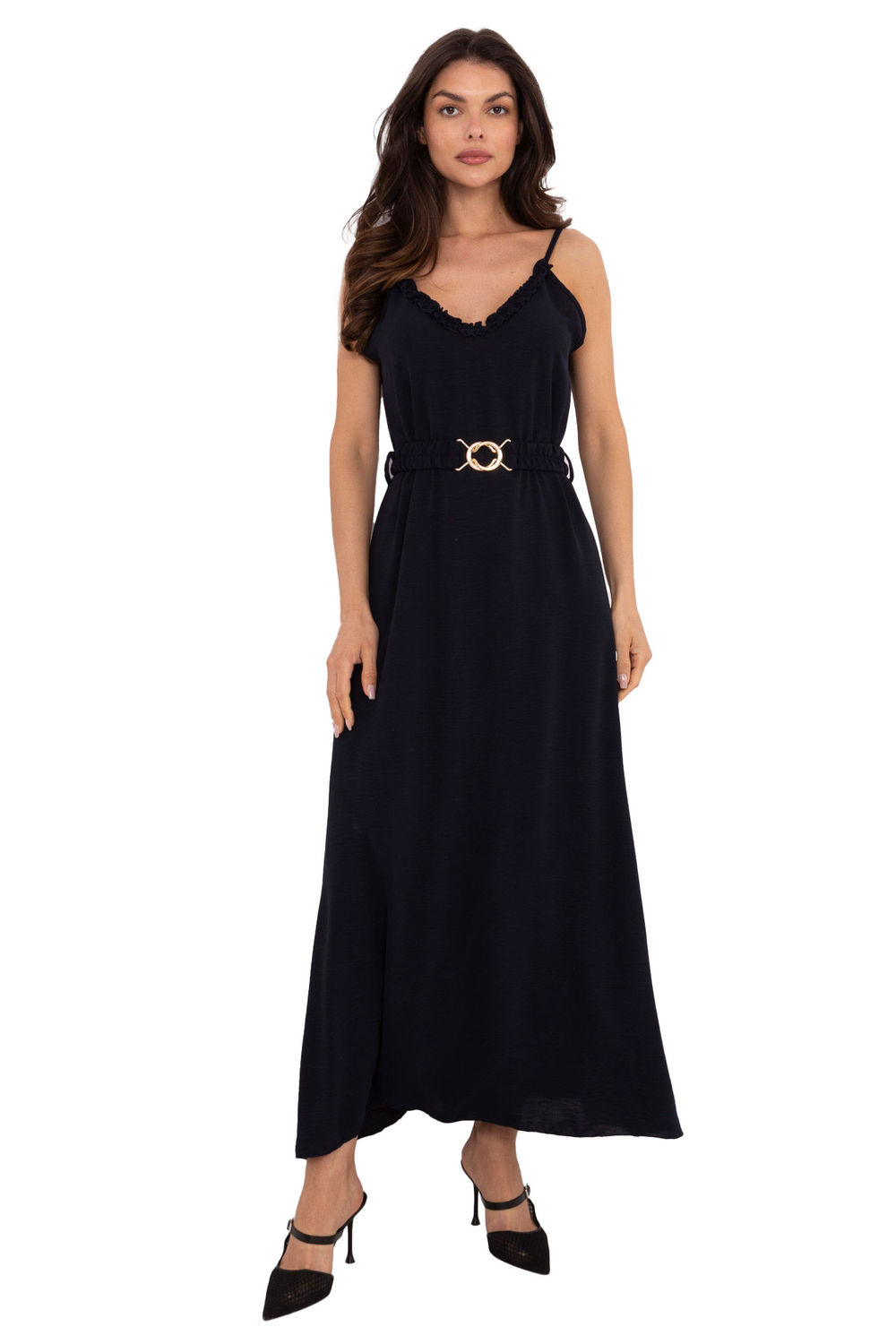 Sukienka Model TW-SK-BI-1458-1.64 Navy - Och Bella215233 - Granatowy