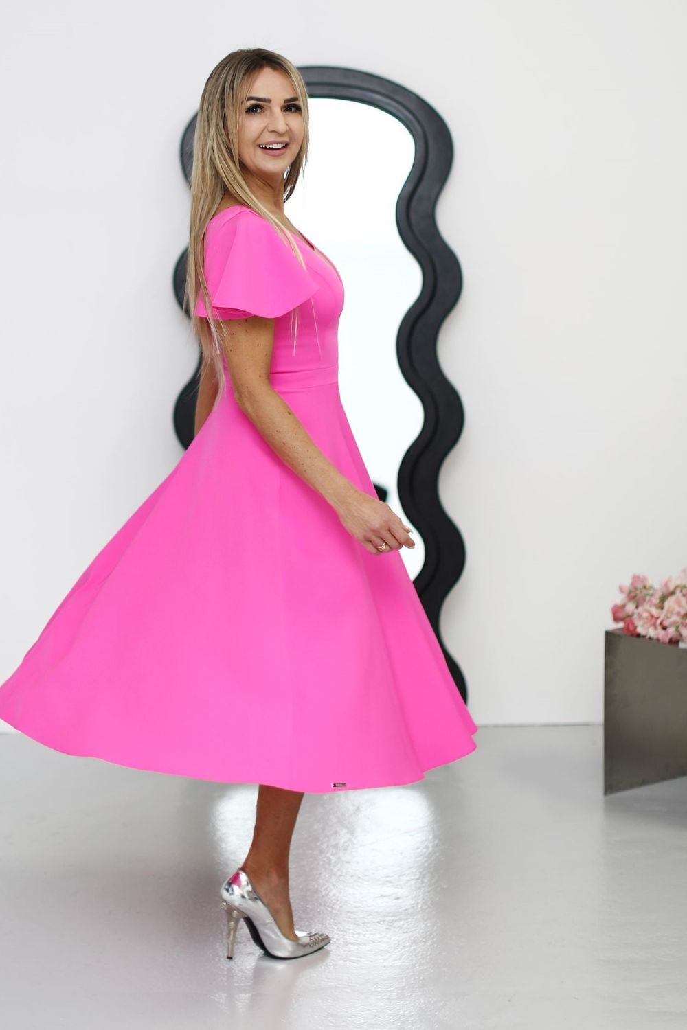 Sukienka Model Elisse Pink - Jersa215330 - Różowy - obrazek 2