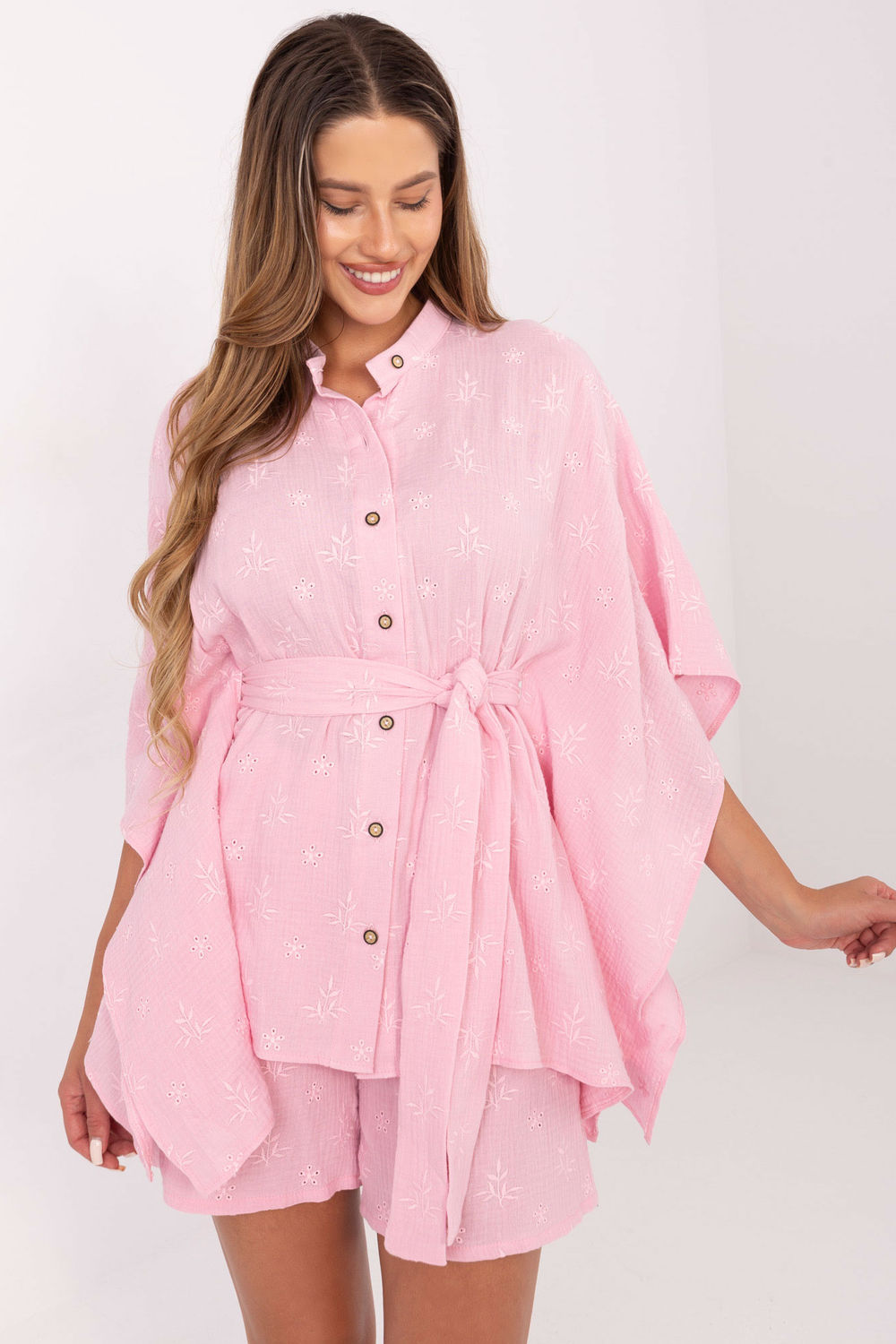 Spodnie Komplet Model LK-KMPL-510072.68 Light Pink - Lakerta215800 - Różowy - obrazek 2