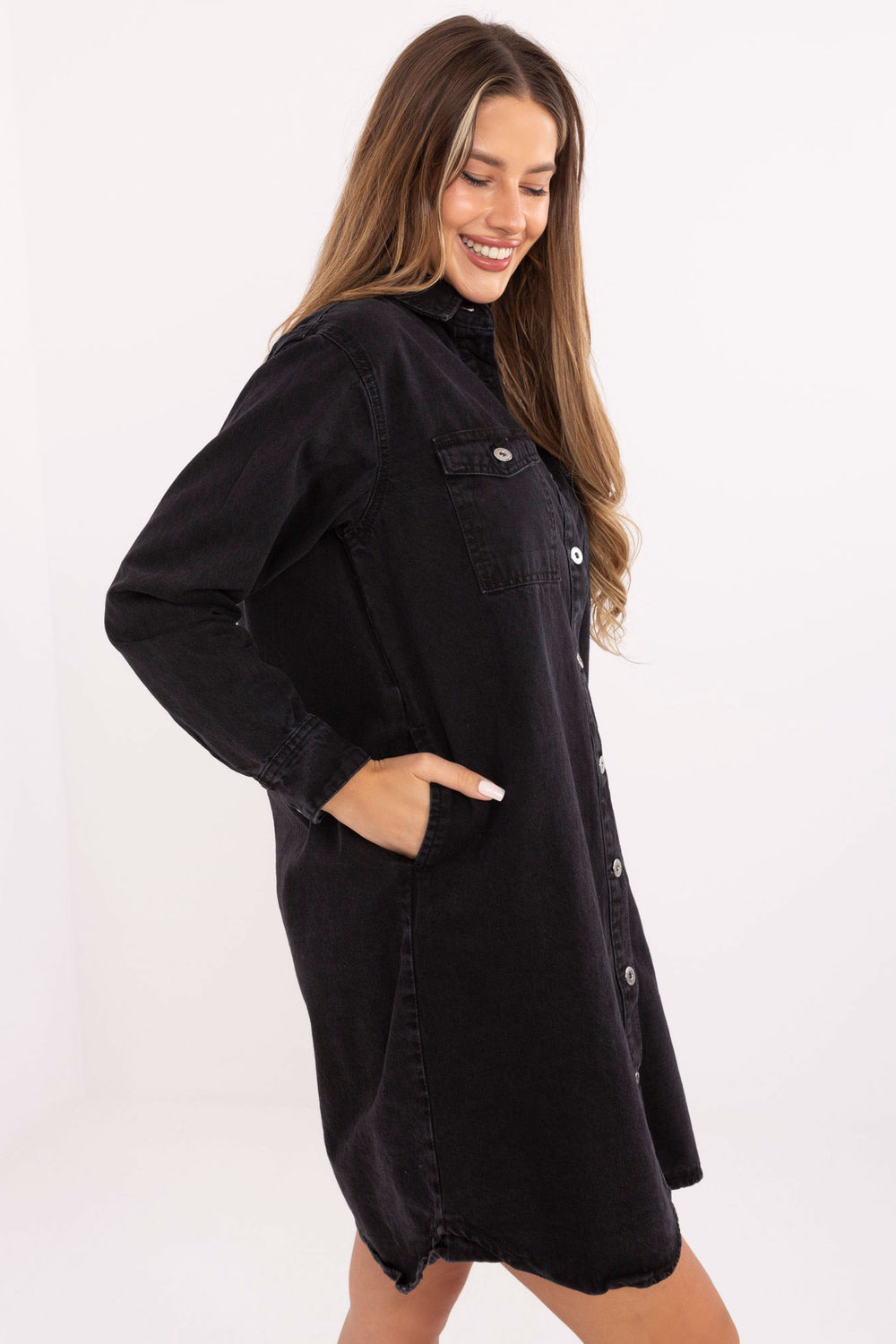 Sukienka Model D80026BI30469B158 Black - Sublevel215886 - Czarny - obrazek 2