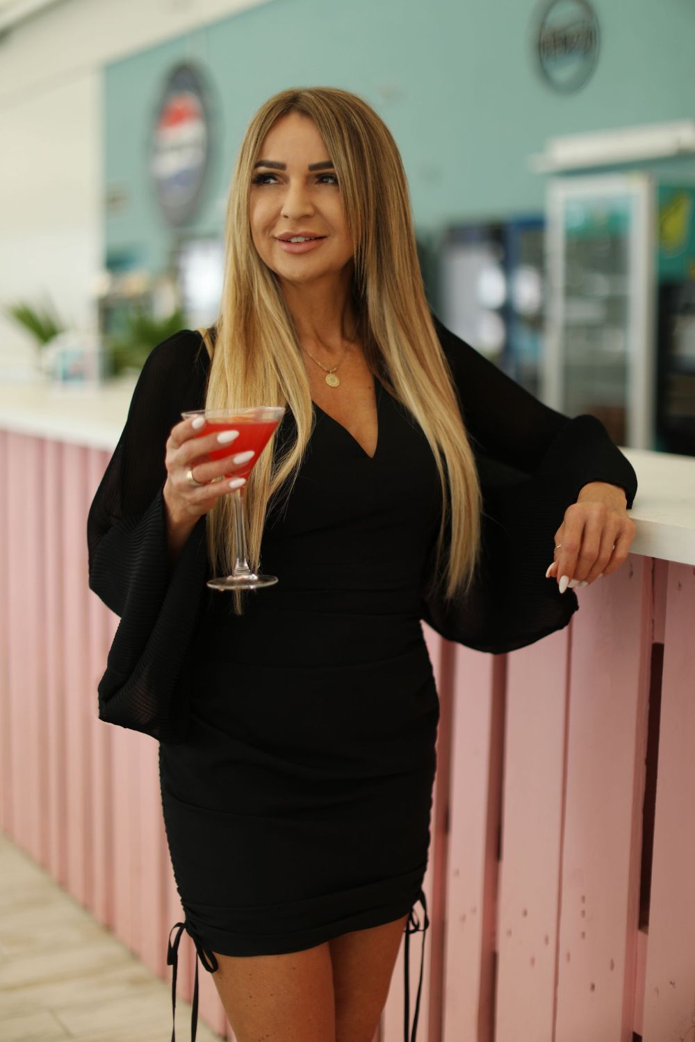 Sukienka Model Aurelia Black - Jersa216092 - Czarny