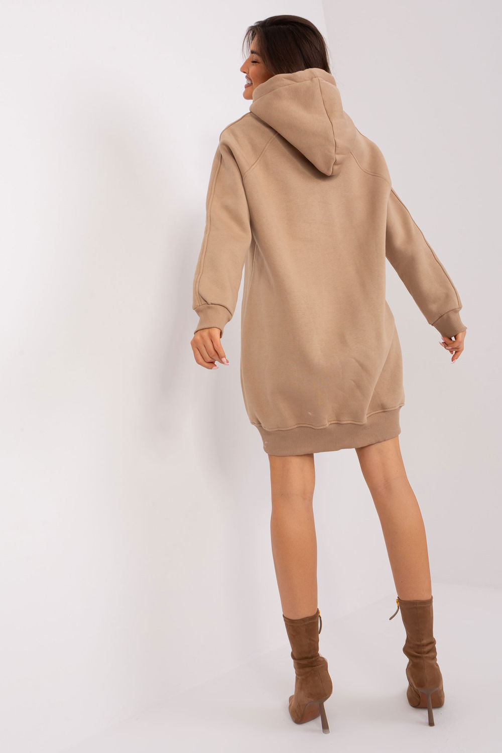 Bluza Damska Model EM-BL-704.99P Dark Beige - Ex Moda216163 - Beżowy - obrazek 3