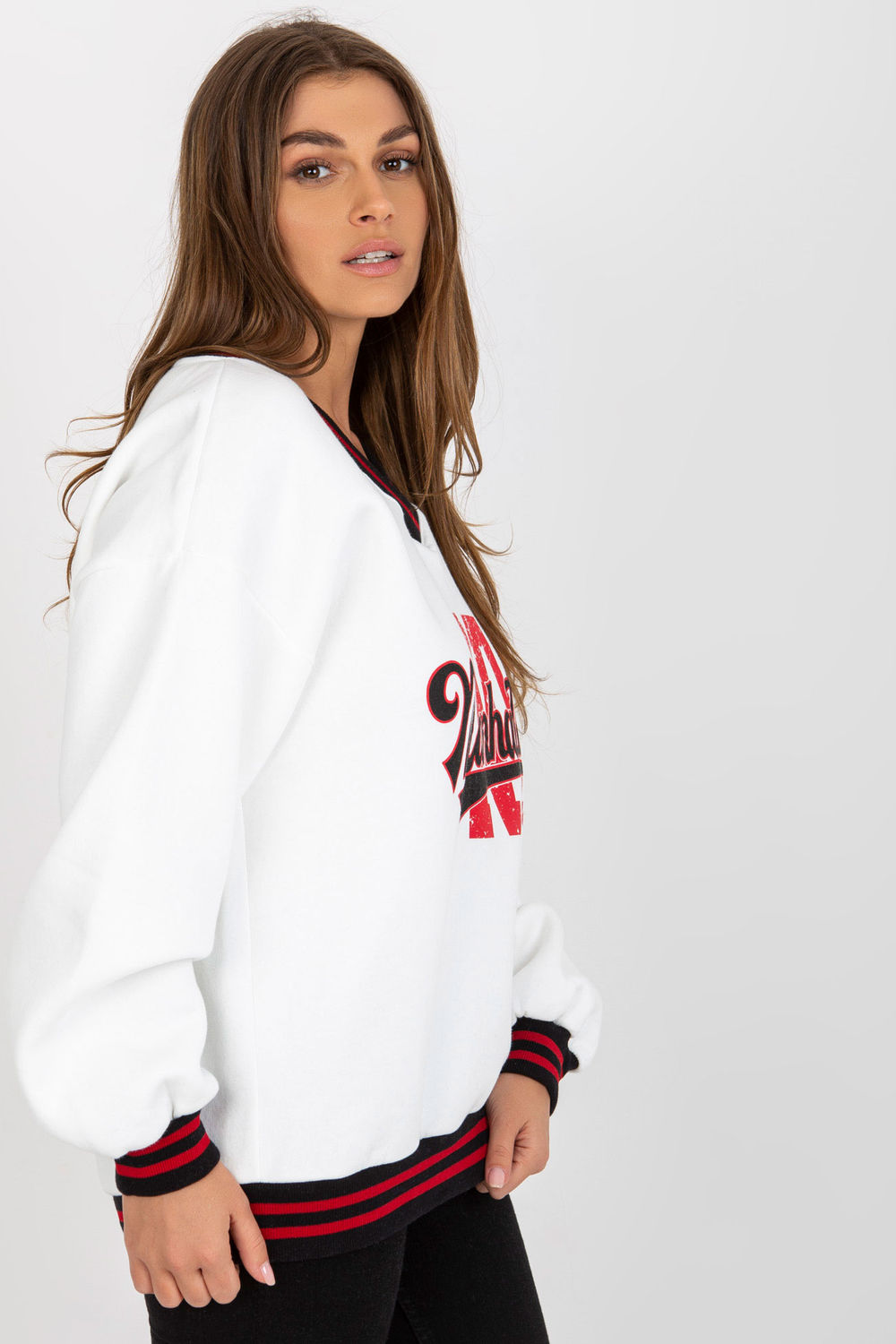 Bluza Damska Model EM-BL-754.38 White - Ex Moda216169 - Biały - obrazek 3