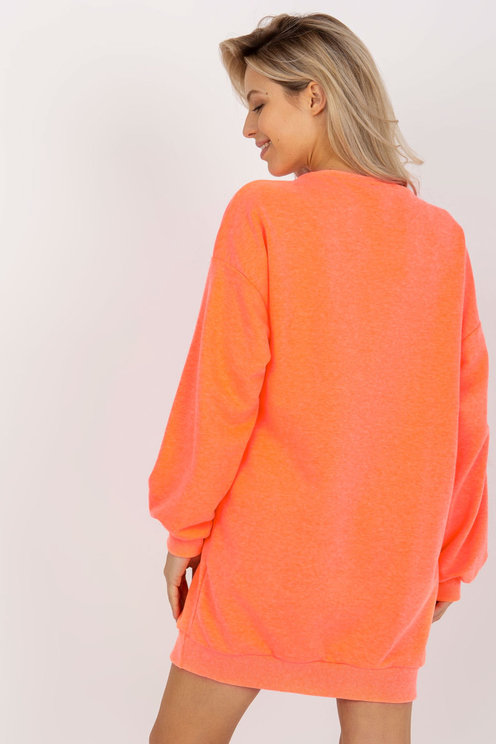 Bluza Damska Model EM-BL-U719.82P Fluo Orange - Ex Moda216175 - Pomarańczowy - obrazek 3