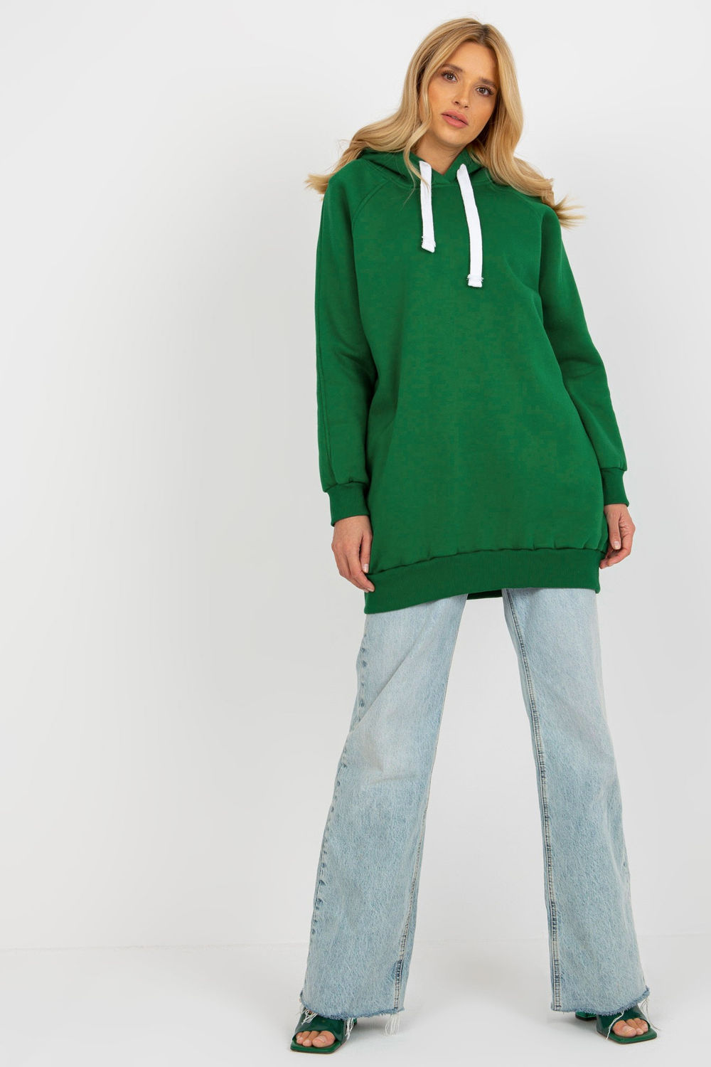 Bluza Damska Model EM-BL-695.25X Dark Green - Ex Moda216183 - Zielony - obrazek 2