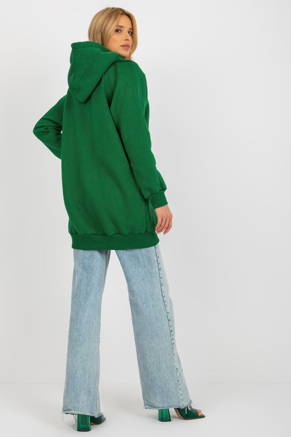 Bluza Damska Model EM-BL-695.25X Dark Green - Ex Moda216183 - Zielony - obrazek 3