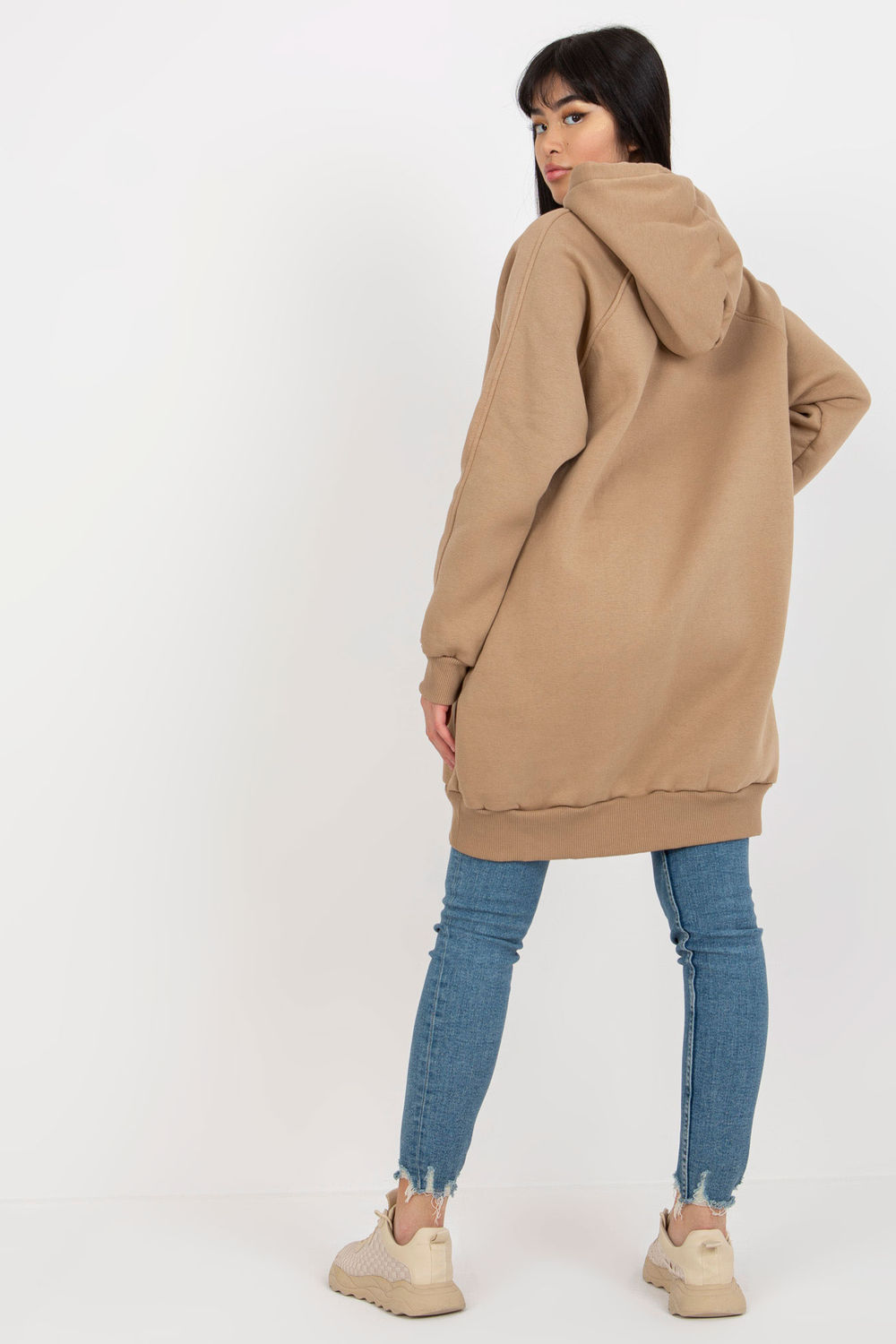 Bluza Damska Model EM-BL-695.25X Dark Beige - Ex Moda216186 - Beżowy - obrazek 3