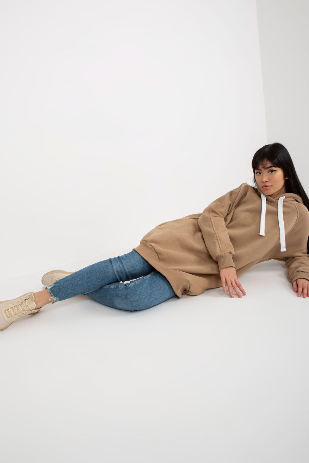 Bluza Damska Model EM-BL-695.25X Dark Beige - Ex Moda216186 - Beżowy - obrazek 4