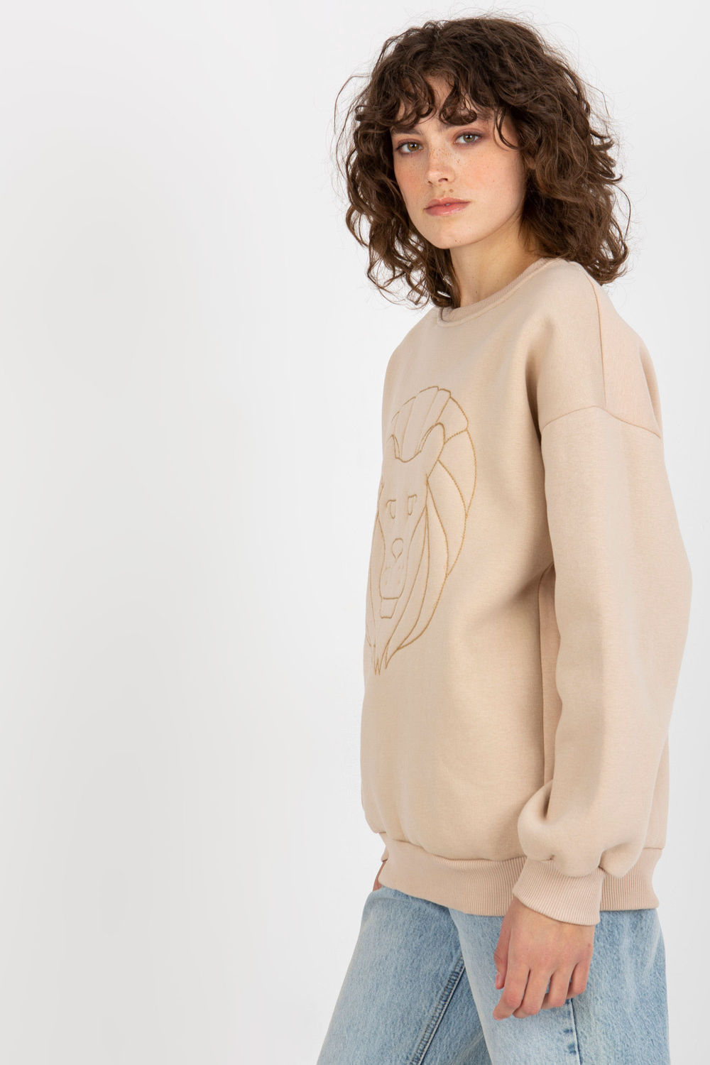 Bluza Damska Model EM-BL-617-4.41P Beige - Ex Moda216189 - Beżowy - obrazek 2