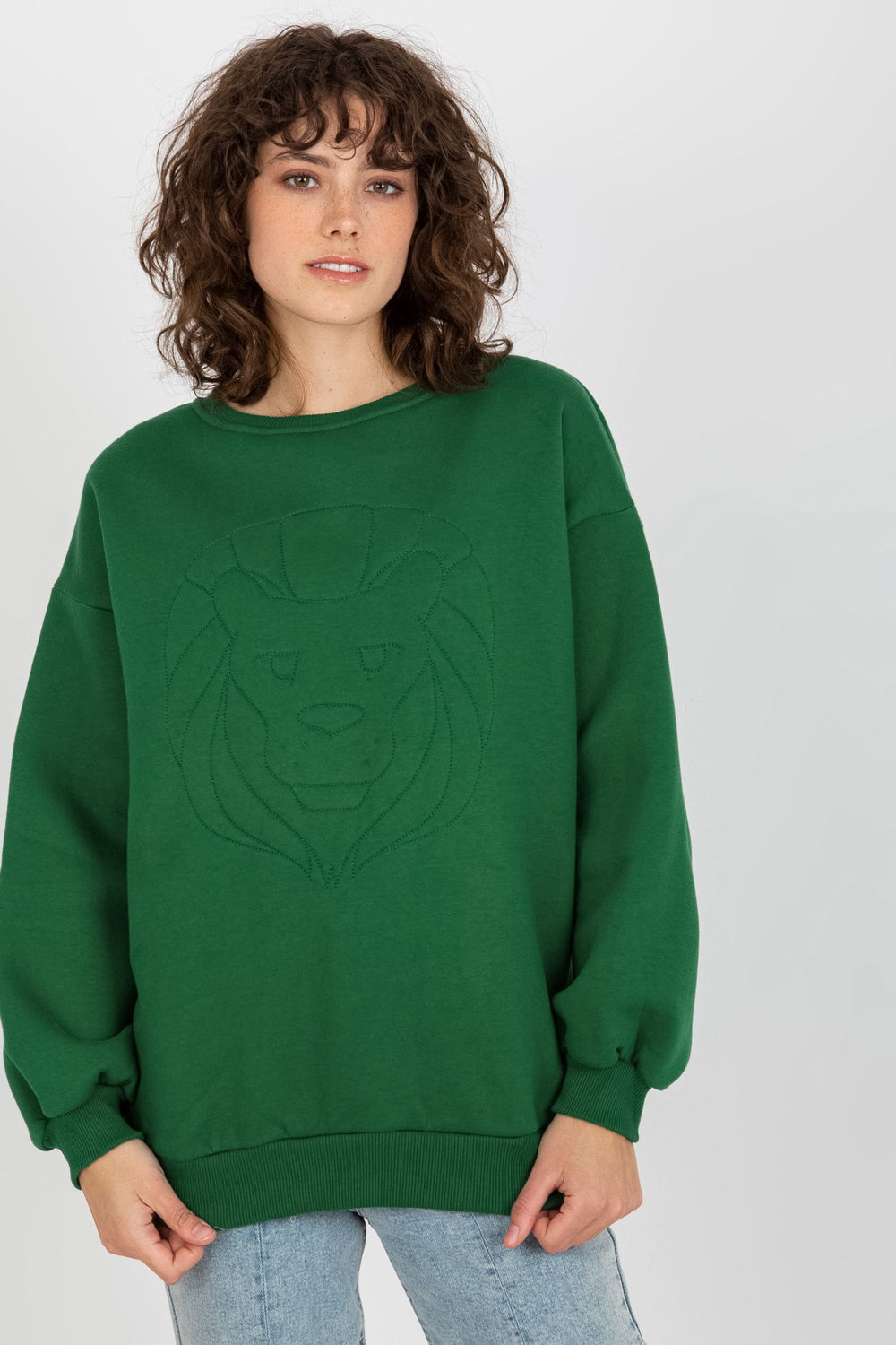 Bluza Damska Model EM-BL-617-4.41P Dark Green - Ex Moda216190 - Zielony