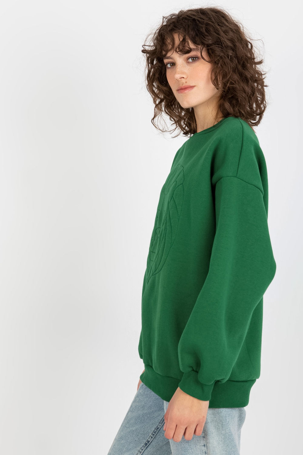 Bluza Damska Model EM-BL-617-4.41P Dark Green - Ex Moda216190 - Zielony - obrazek 2
