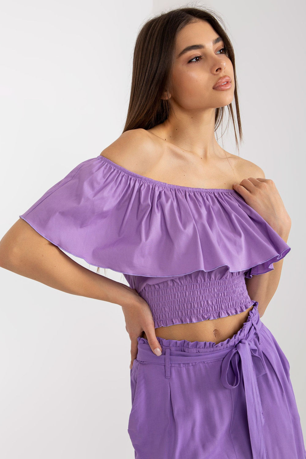 Bluzka Model LK-TP-508609.37 Violet - Lakerta216389 - Fioletowy - obrazek 4