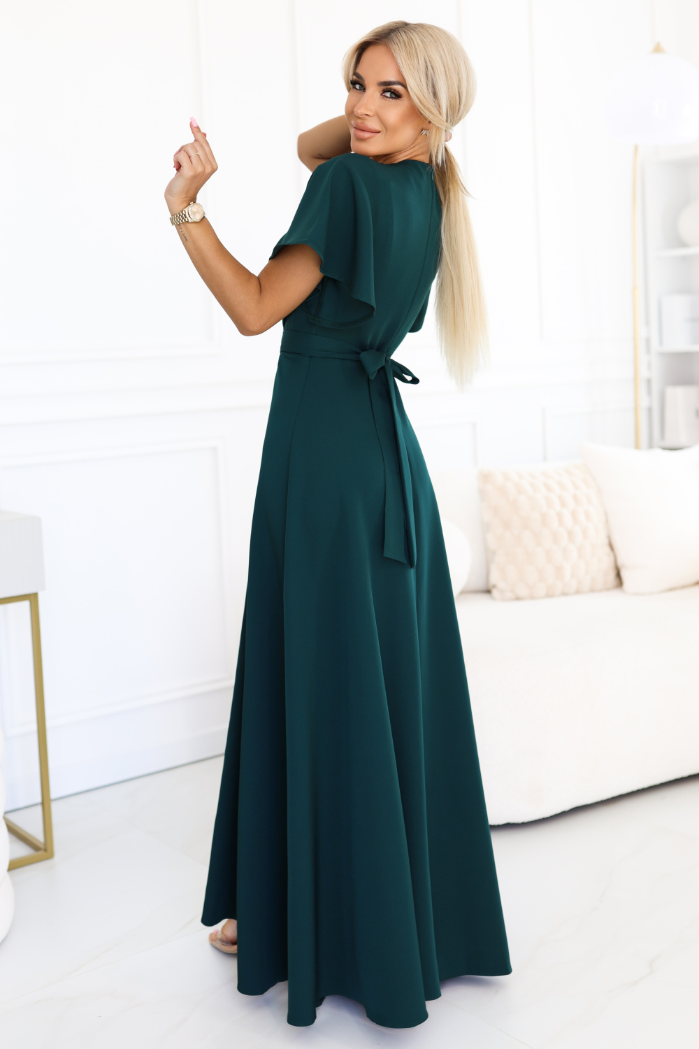 Sukienka Model Jennifer 581-8 Bottle Green - Numoco216503 - Zielony - obrazek 2