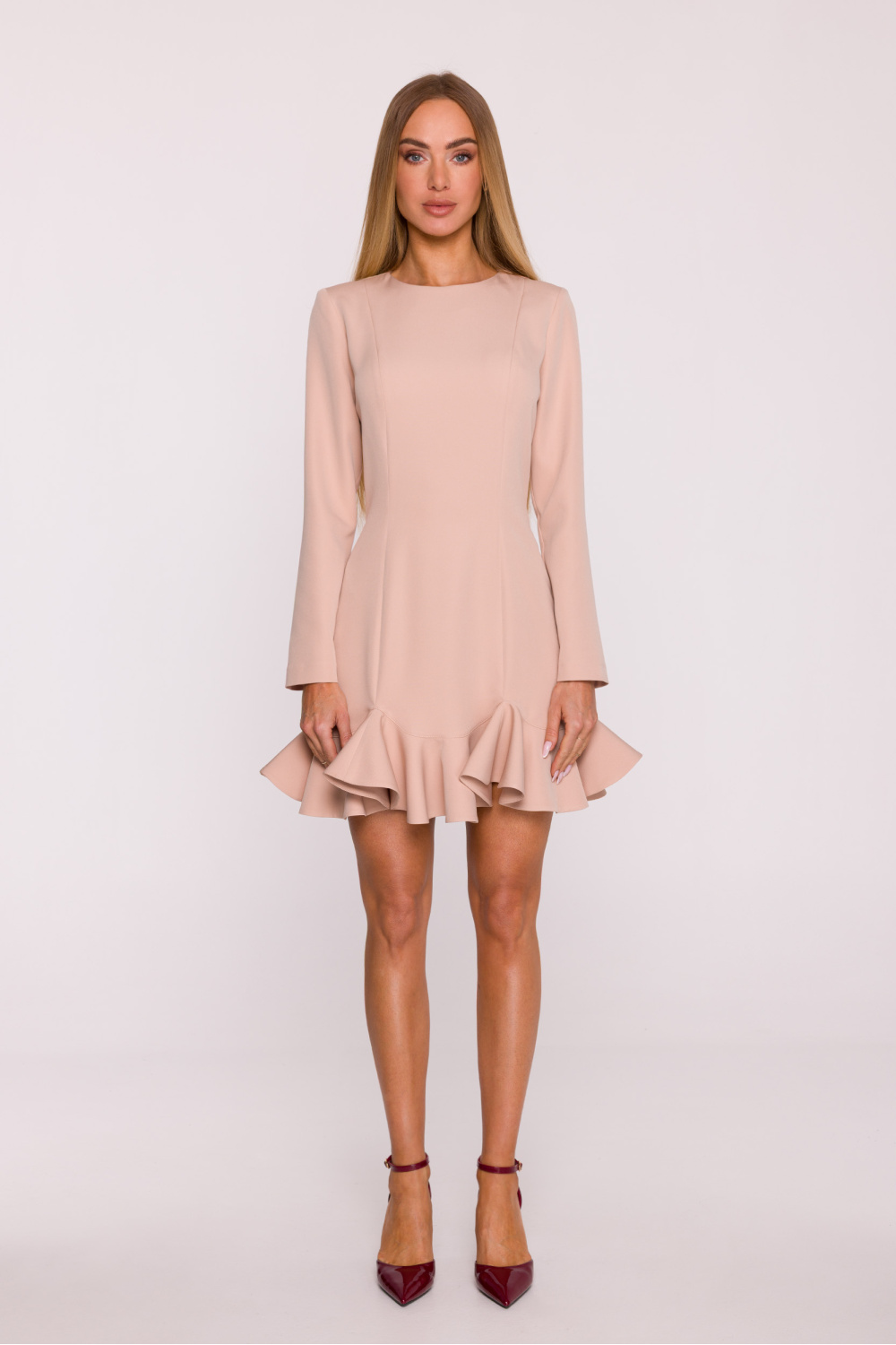 Sukienka Model MOE880 Beige - Moe216585 - Beżowy - obrazek 2