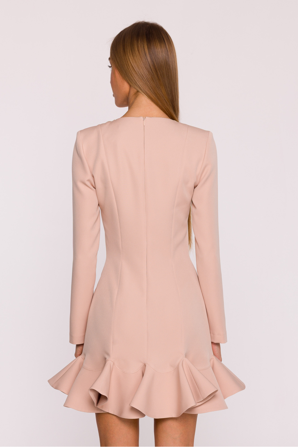 Sukienka Model MOE880 Beige - Moe216585 - Beżowy - obrazek 3