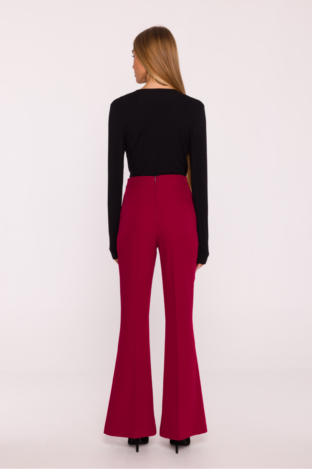 Spodnie Damskie Model MOE874 Bordo - Moe216616 - Czerwony - obrazek 3