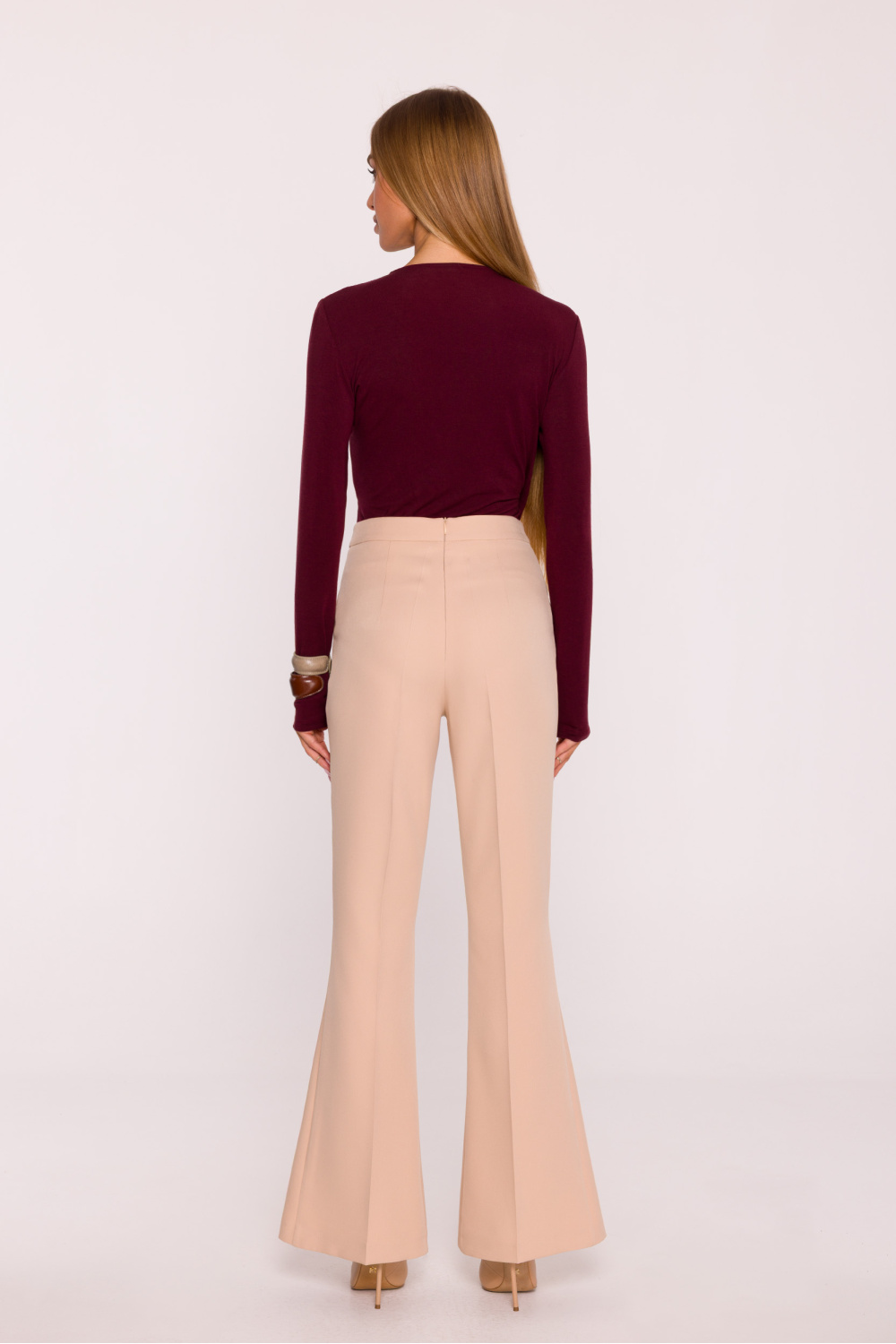 Spodnie Damskie Model MOE874 Beige - Moe216617 - Beżowy - obrazek 3