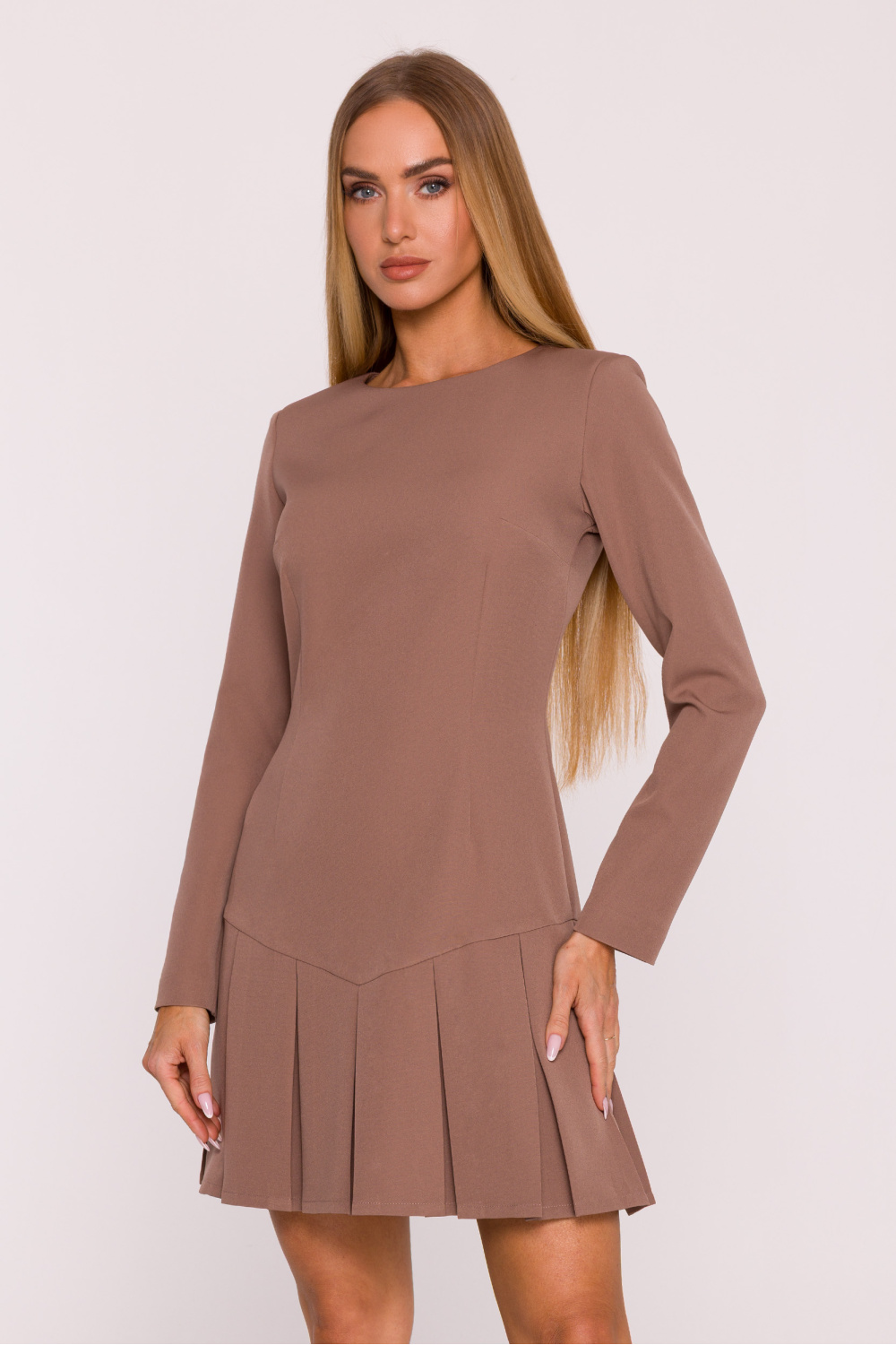 Sukienka Model MOE872 Mocca - Moe216623 - Brązowy