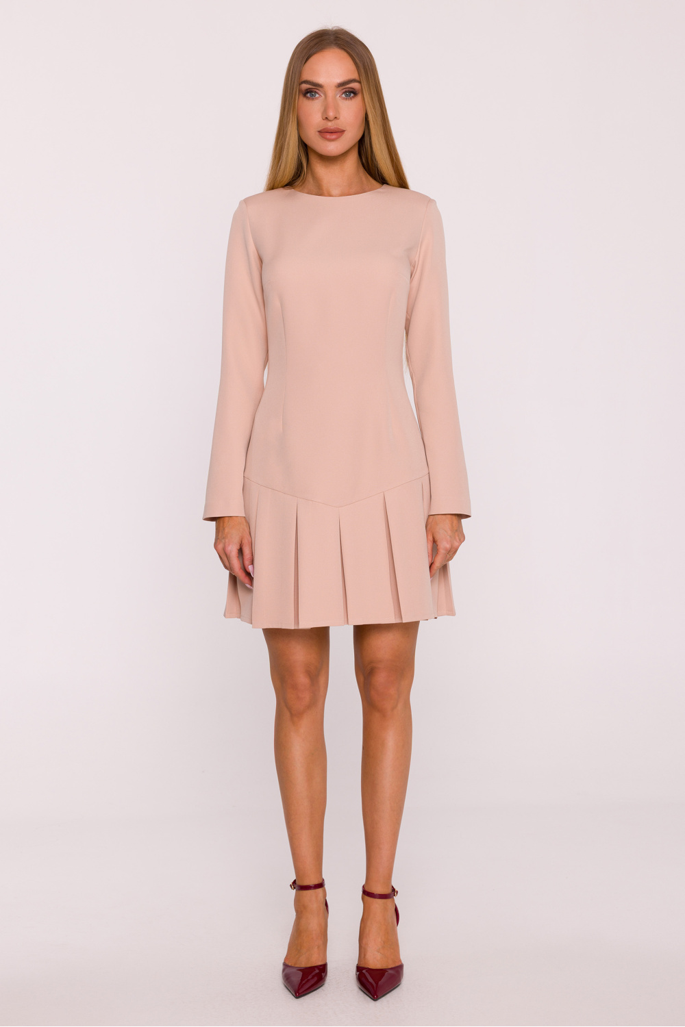 Sukienka Model MOE872 Beige - Moe216627 - Beżowy - obrazek 2