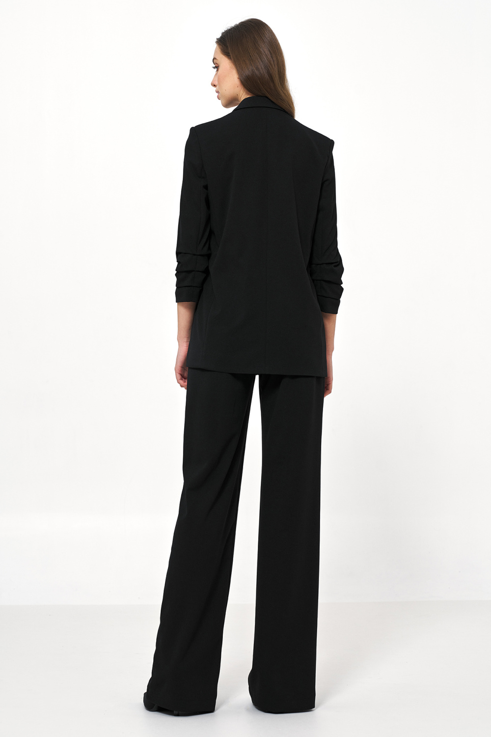 Czarna marynarka bez zapięcia Z58 Black - Nife216881 - Czarny - obrazek 3
