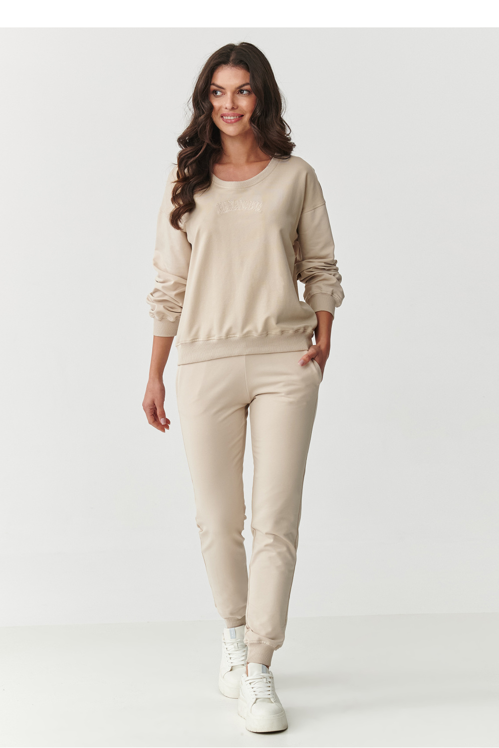Spodnie Komplet Model M891 Light Beige - Makadamia216923 - Beżowy