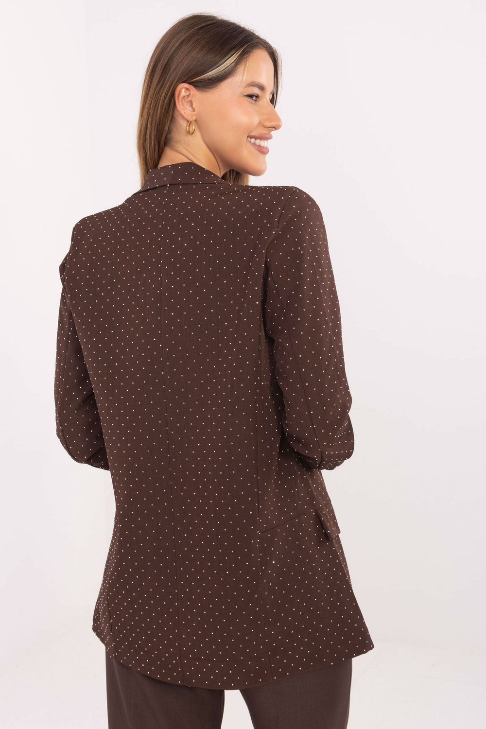 Marynarka Model IT-MA-7684.81 Brown - Italy Moda217017 - Brązowy - obrazek 3
