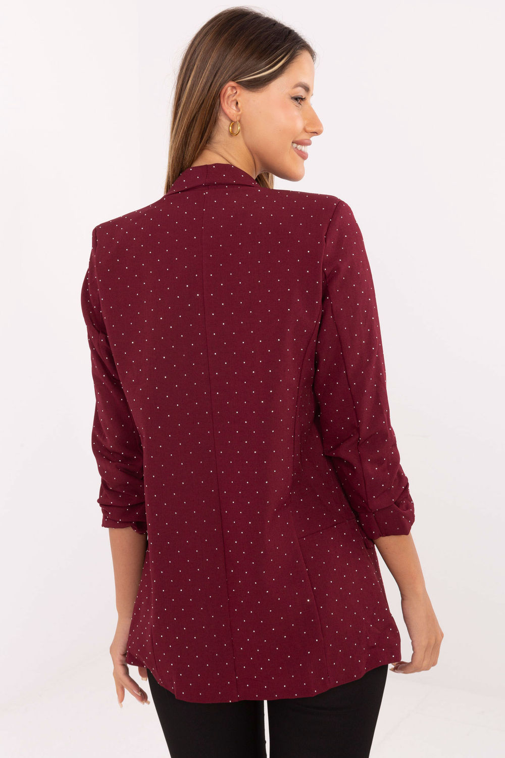 Marynarka Model IT-MA-7684.81 Bordo - Italy Moda217018 - Czerwony - obrazek 3