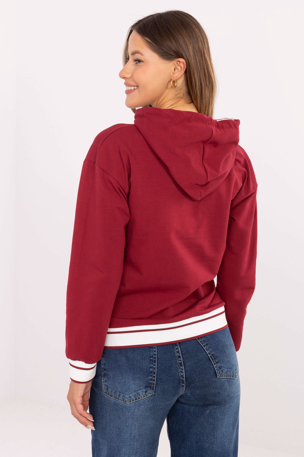 Bluza Damska Model RV-BL-A857.47 Bordo - Relevance217026 - Czerwony - obrazek 3