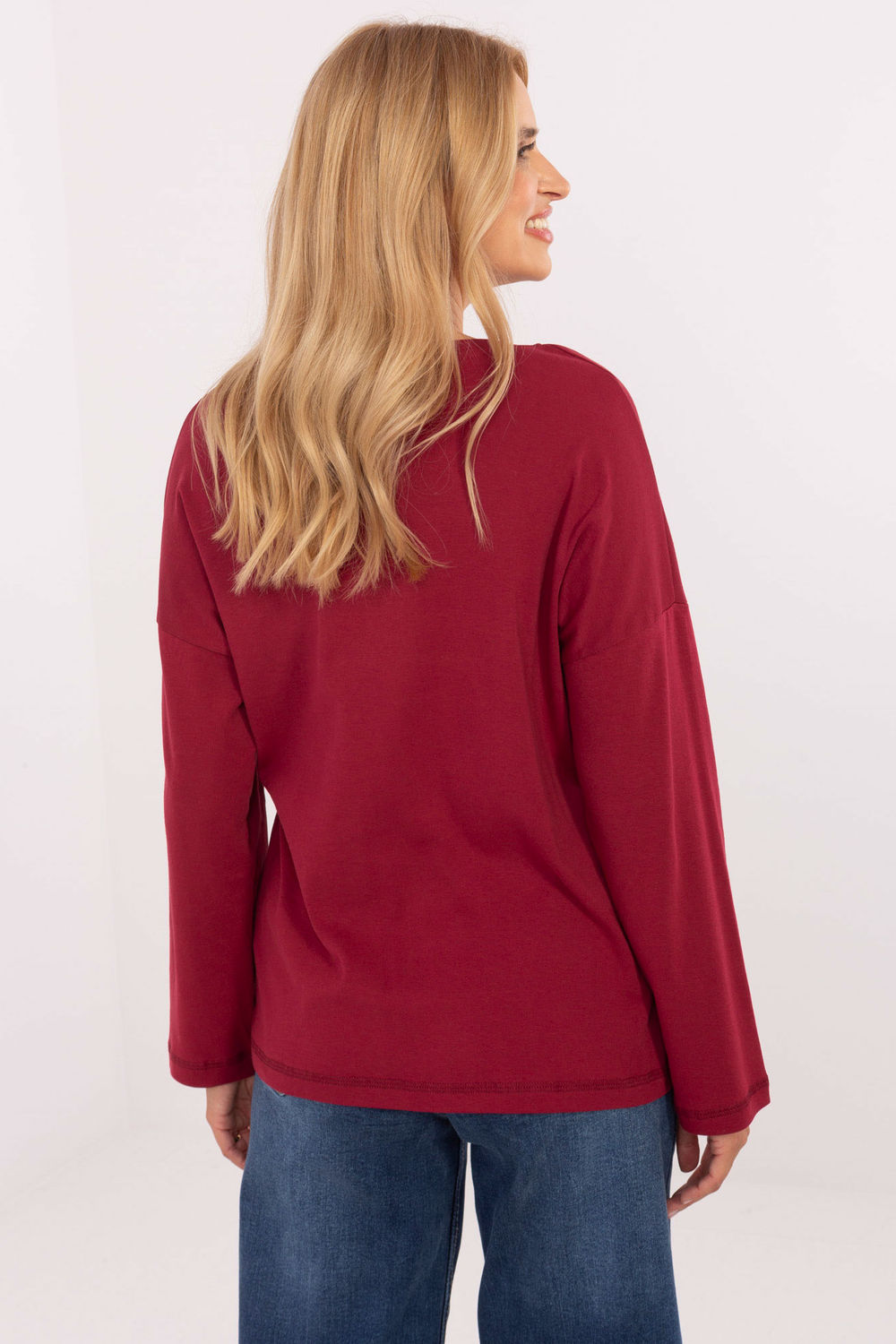 Bluzka Model RV-BZ-A852.51 Bordo - Relevance217038 - Czerwony - obrazek 2