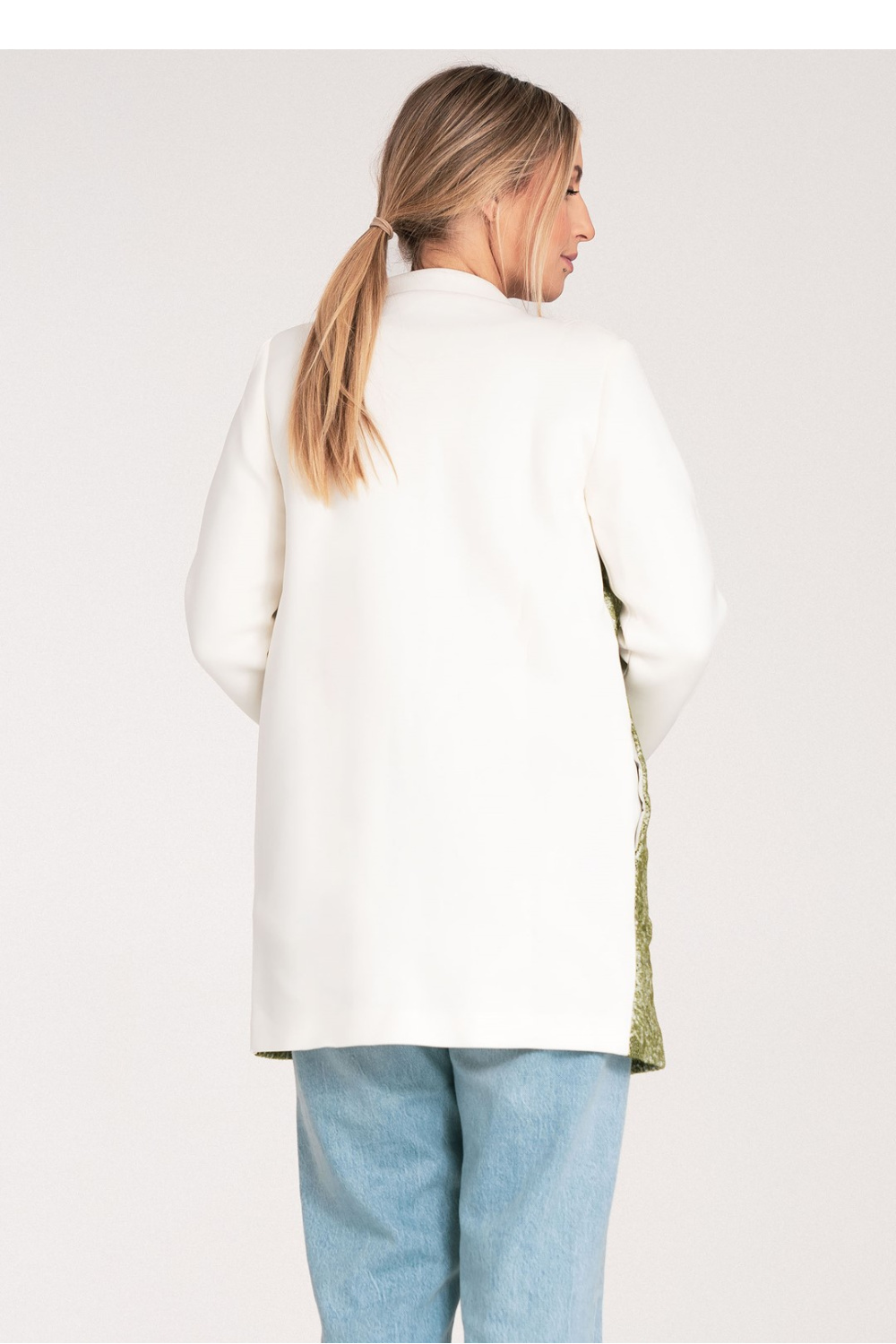 Płaszcz Damski Model M1062 White - Figl217065 - Biały - obrazek 3