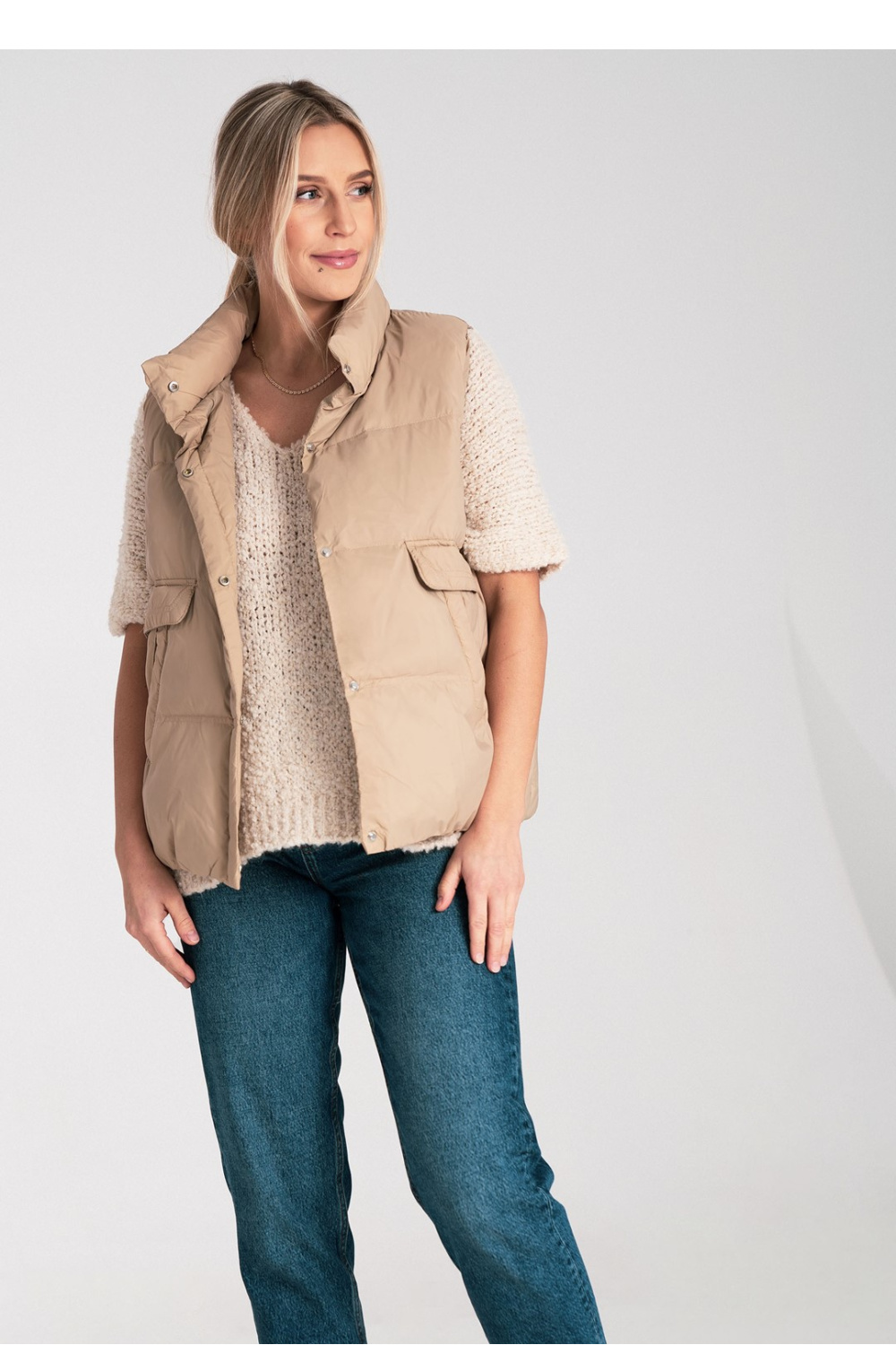 Kamizelka Model M1115 Beige - Figl217068 - Beżowy - obrazek 2