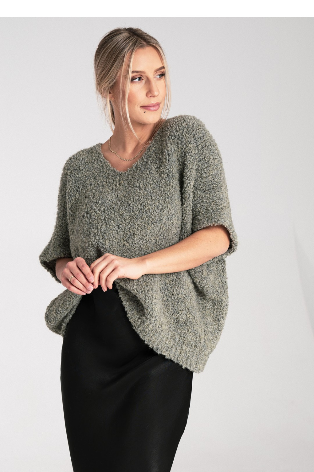 Sweter Damski Model M1109 Green - Figl217070 - Zielony - obrazek 4