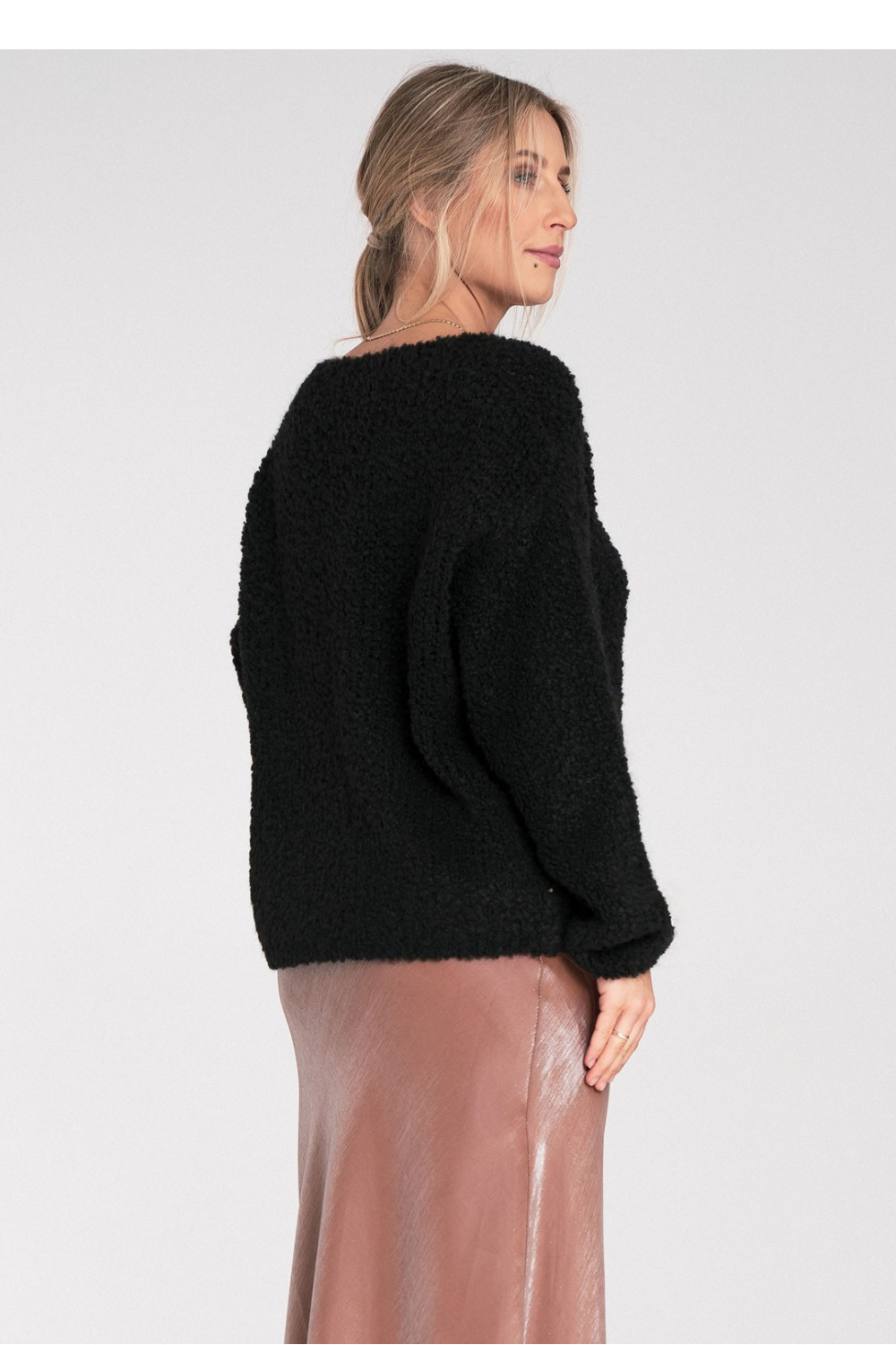 Sweter Damski Model M1108 Black - Figl217072 - Czarny - obrazek 3