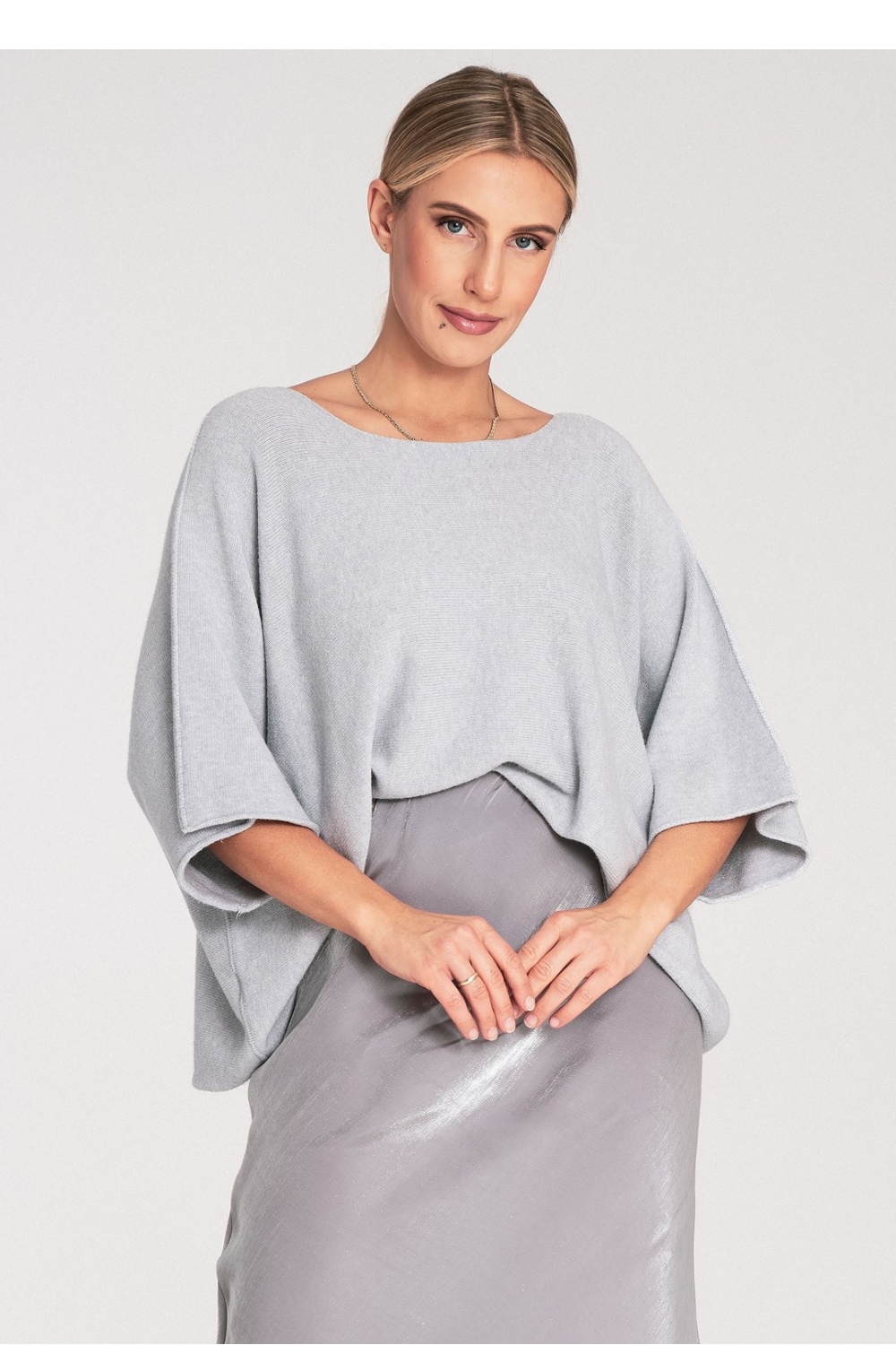 Sweter Damski Model M1102 Grey - Figl217075 - Szary