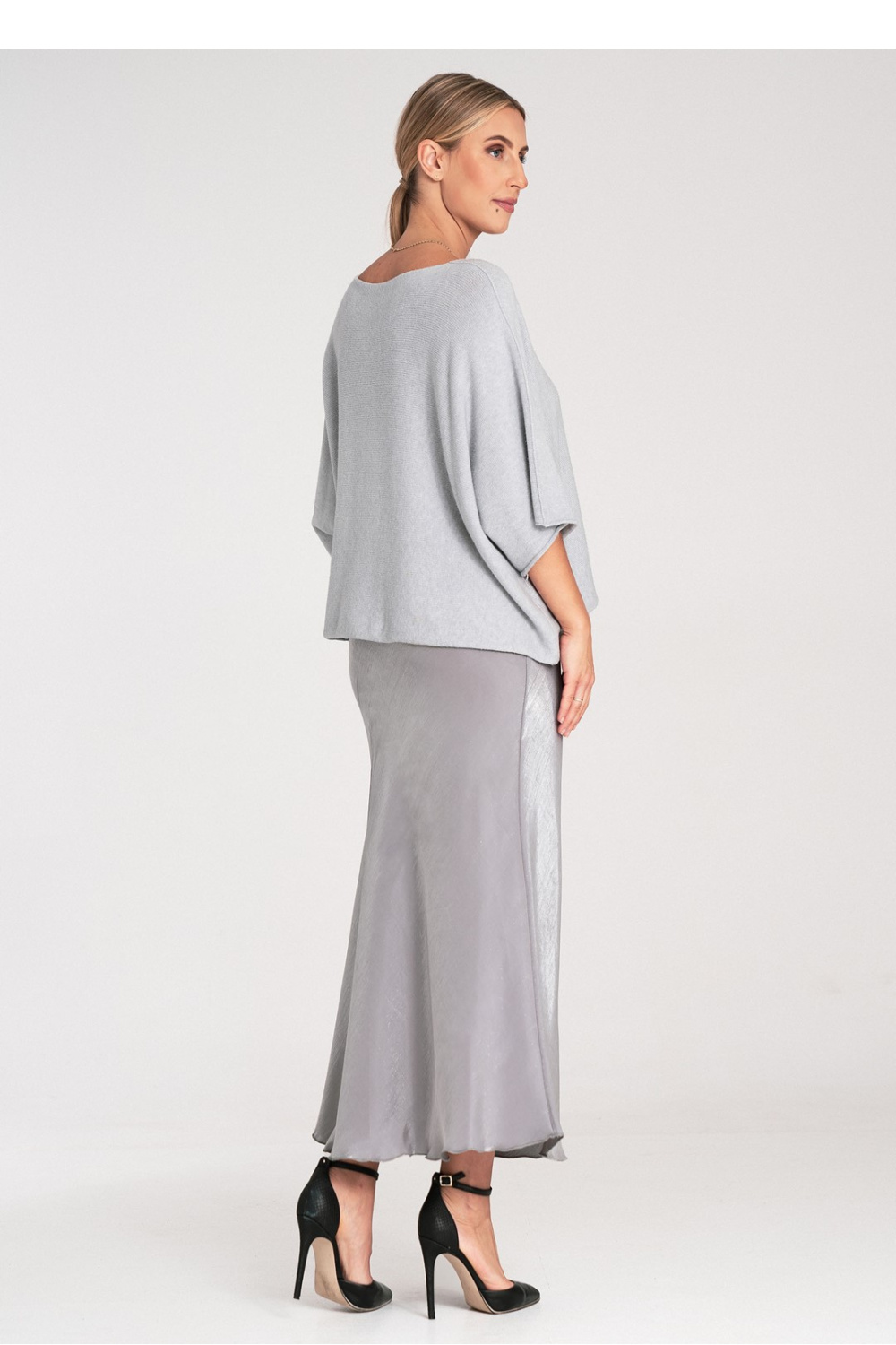 Sweter Damski Model M1102 Grey - Figl217075 - Szary - obrazek 3