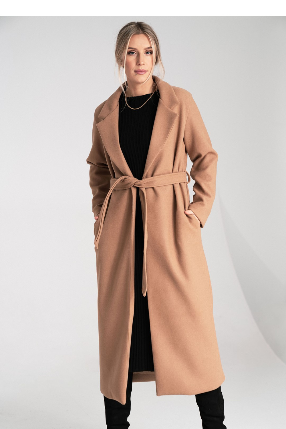 Płaszcz Damski Model M1114 Beige - Figl217100 - Beżowy