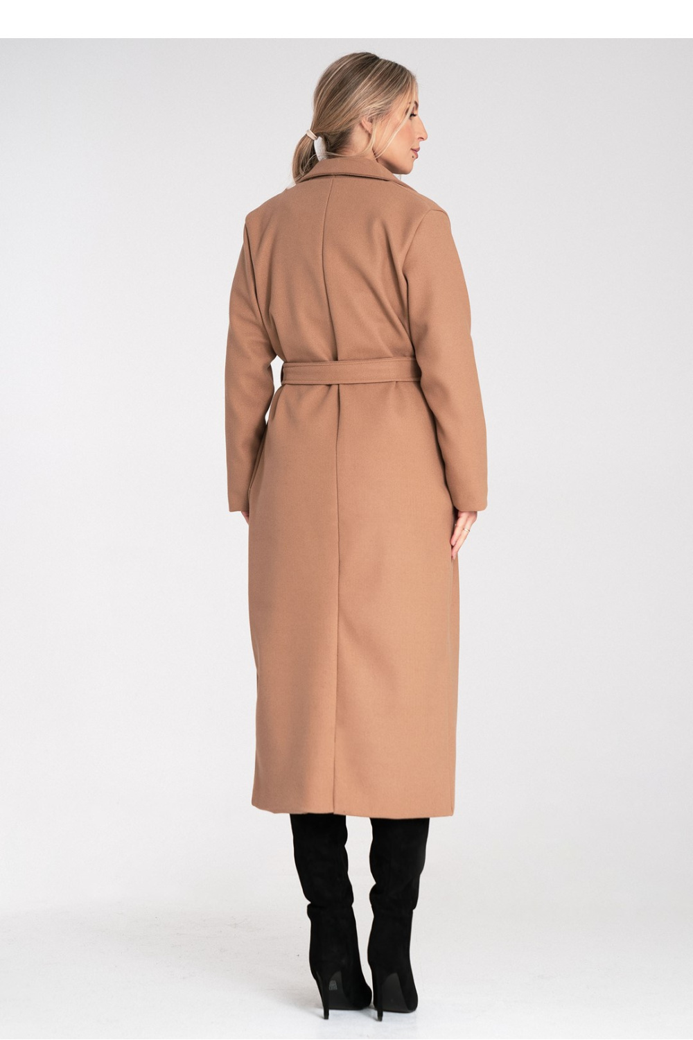 Płaszcz Damski Model M1114 Beige - Figl217100 - Beżowy - obrazek 3