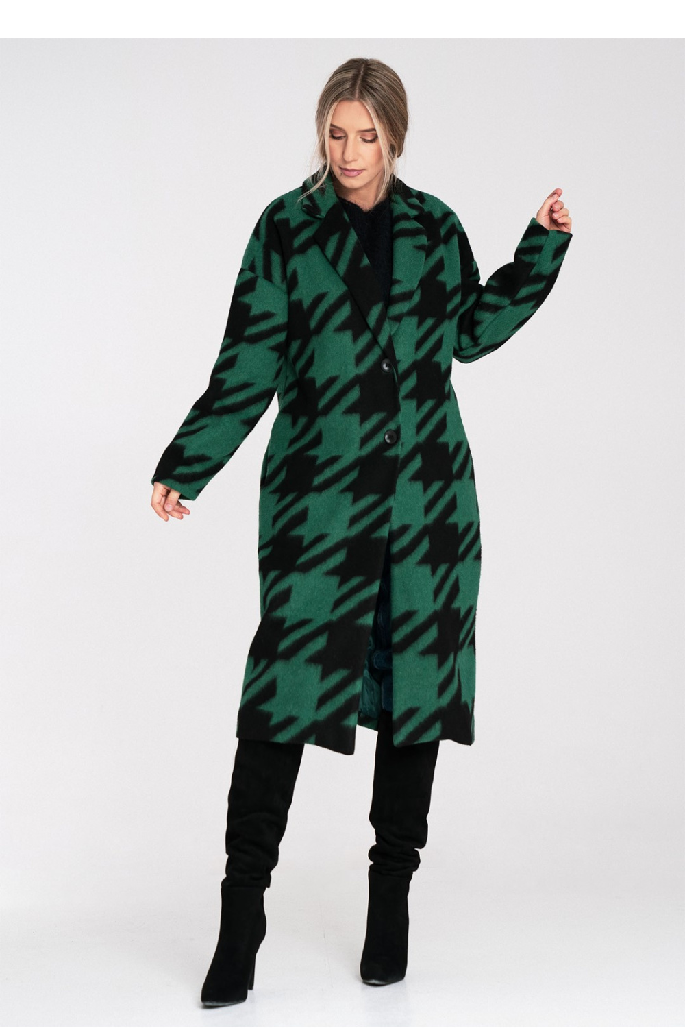Płaszcz Damski Model M1112 Green - Figl217103 - Zielony - obrazek 2