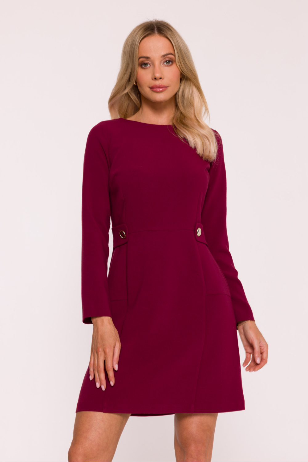 Sukienka Model S419 Bordo - Stylove217262 - Czerwony