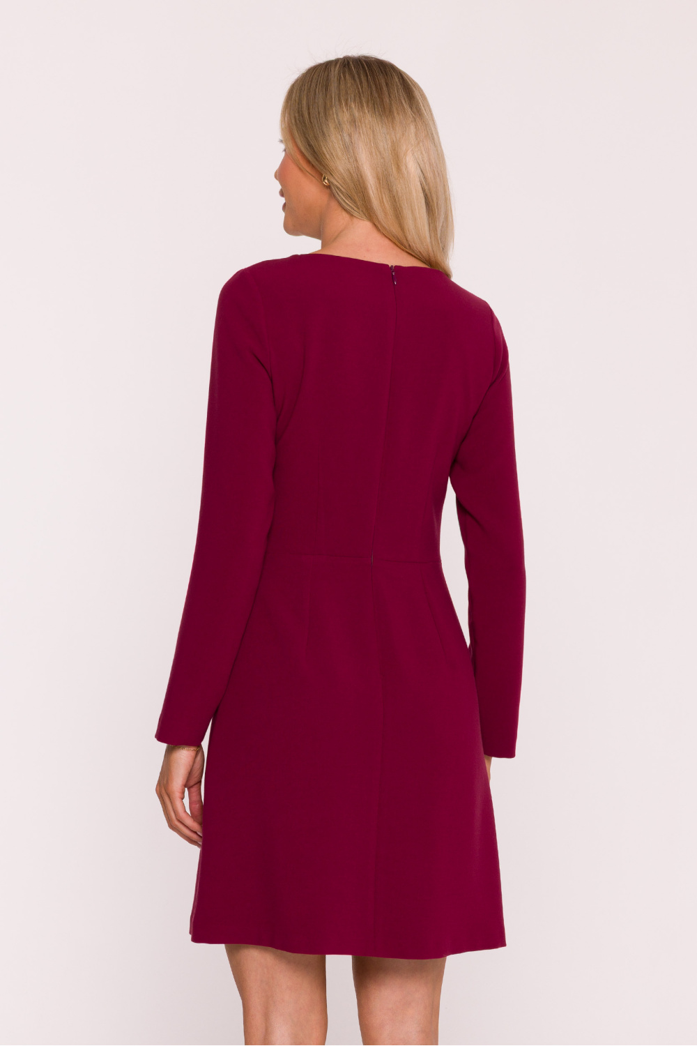 Sukienka Model S419 Bordo - Stylove217262 - Czerwony - obrazek 3