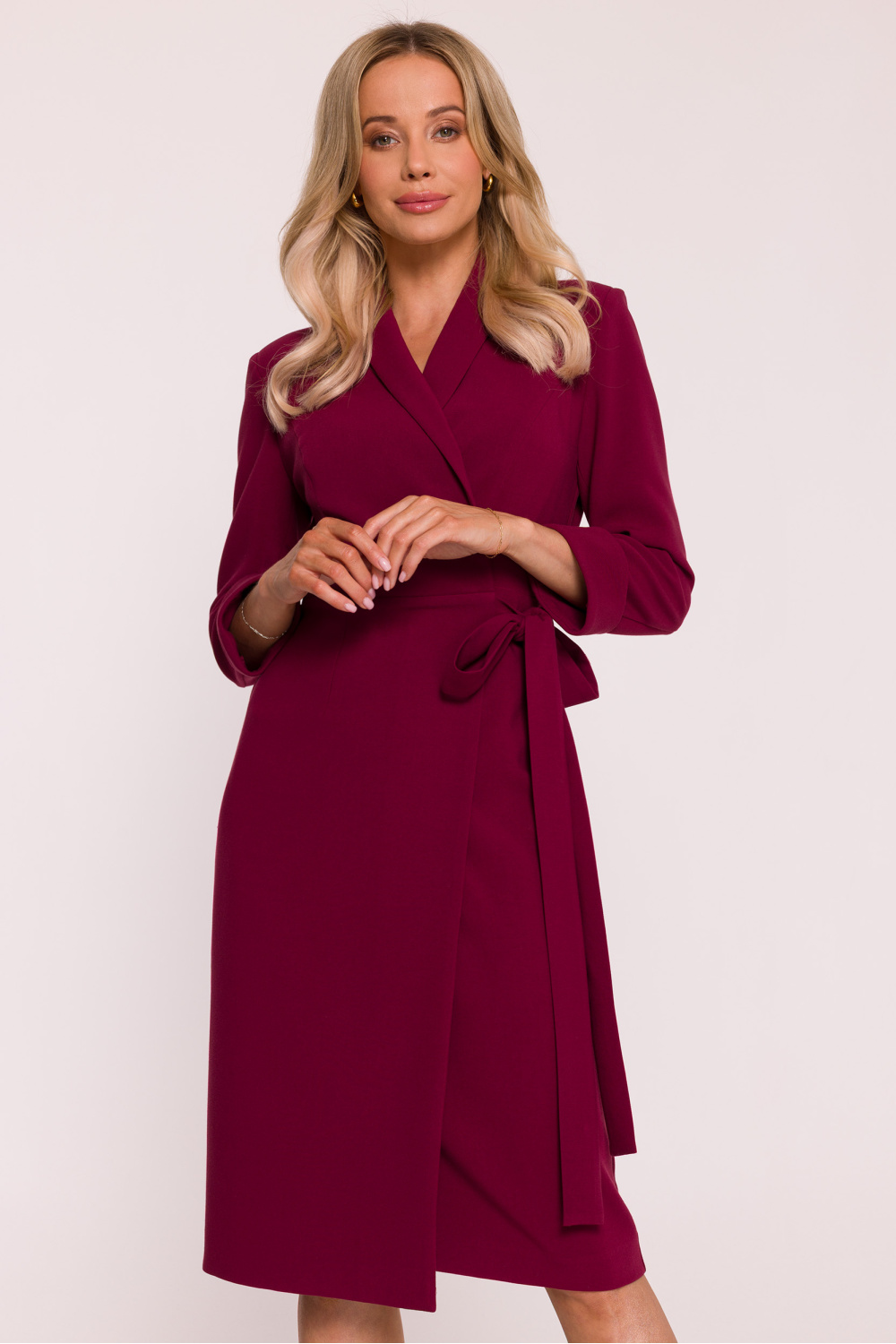 Sukienka Model S415 Bordo - Stylove217279 - Czerwony