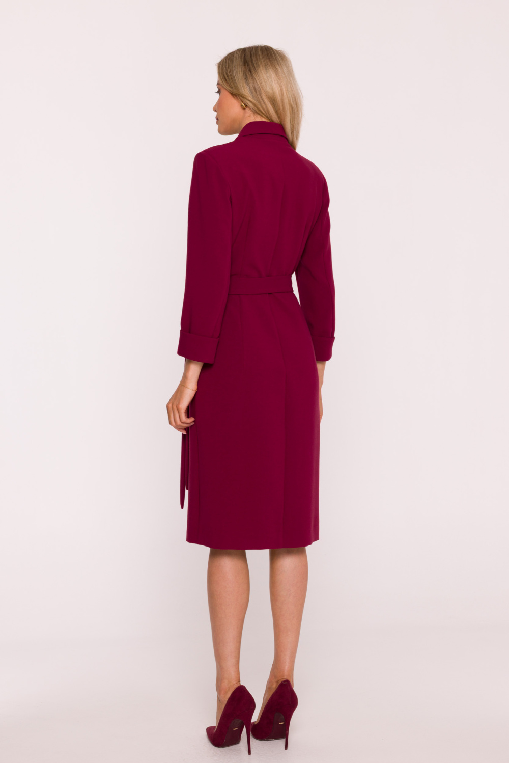 Sukienka Model S415 Bordo - Stylove217279 - Czerwony - obrazek 3