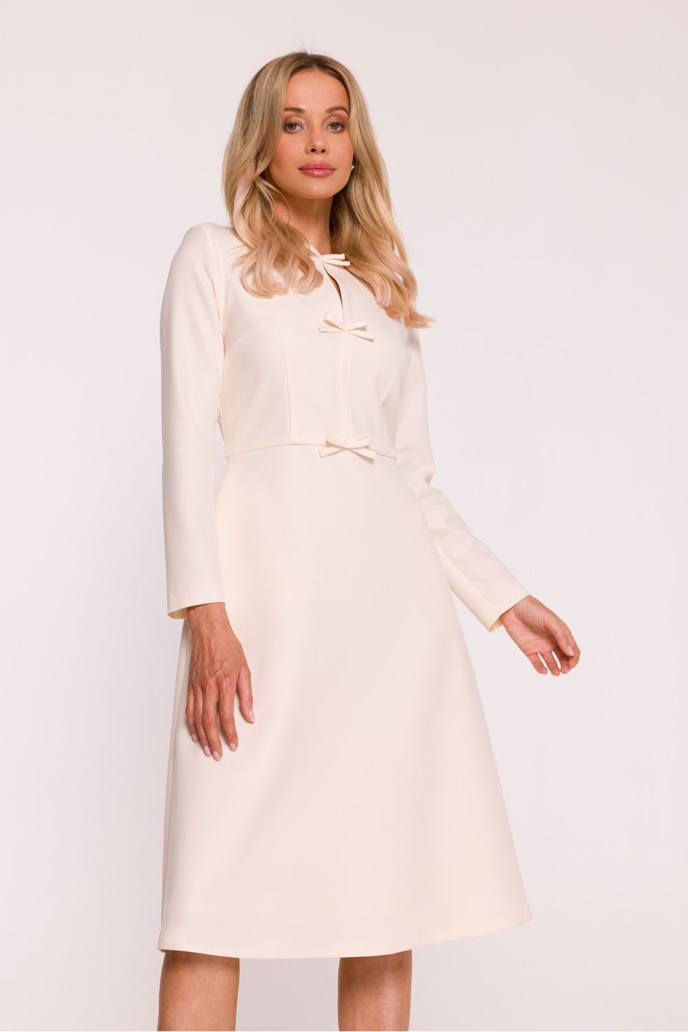 Sukienka Model S414 Kość Słoniowa - Stylove217281 - Beżowy