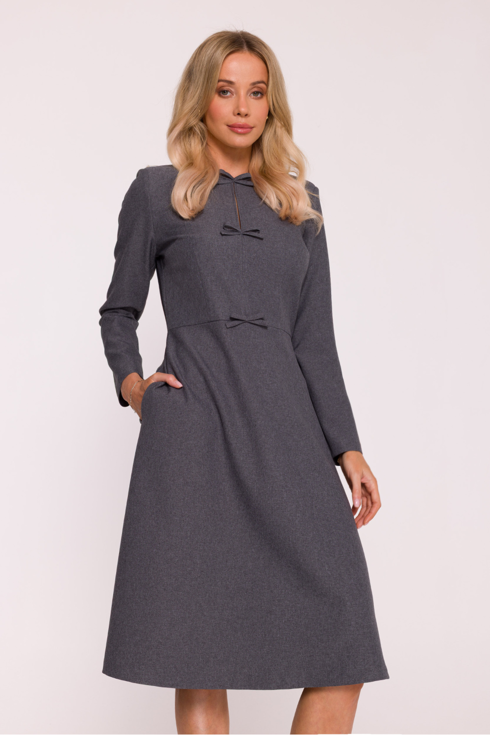Sukienka Model S413 Grey - Stylove217282 - Szary