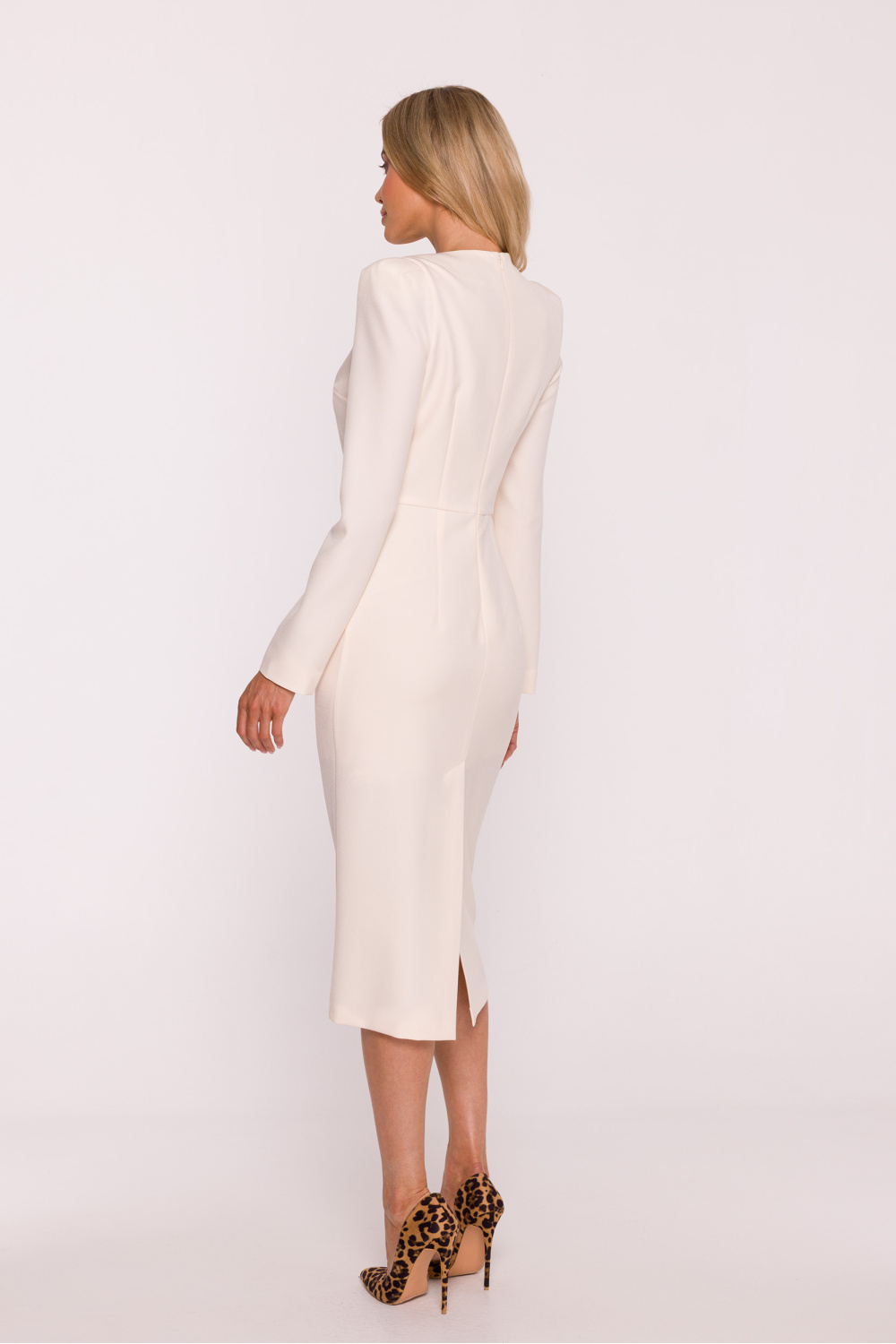 Sukienka Model S412 Kość Słoniowa - Stylove217288 - Beżowy - obrazek 2